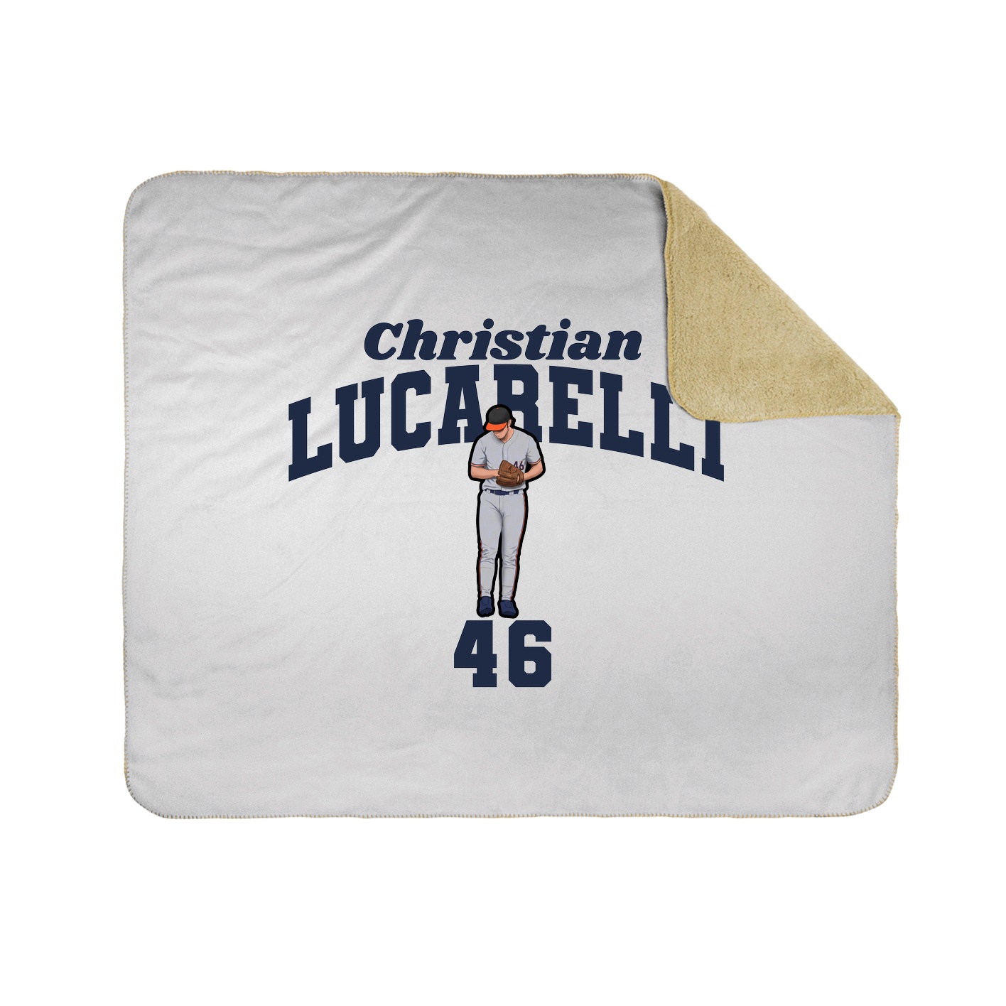 Throw Blanket — Signature Arch in White