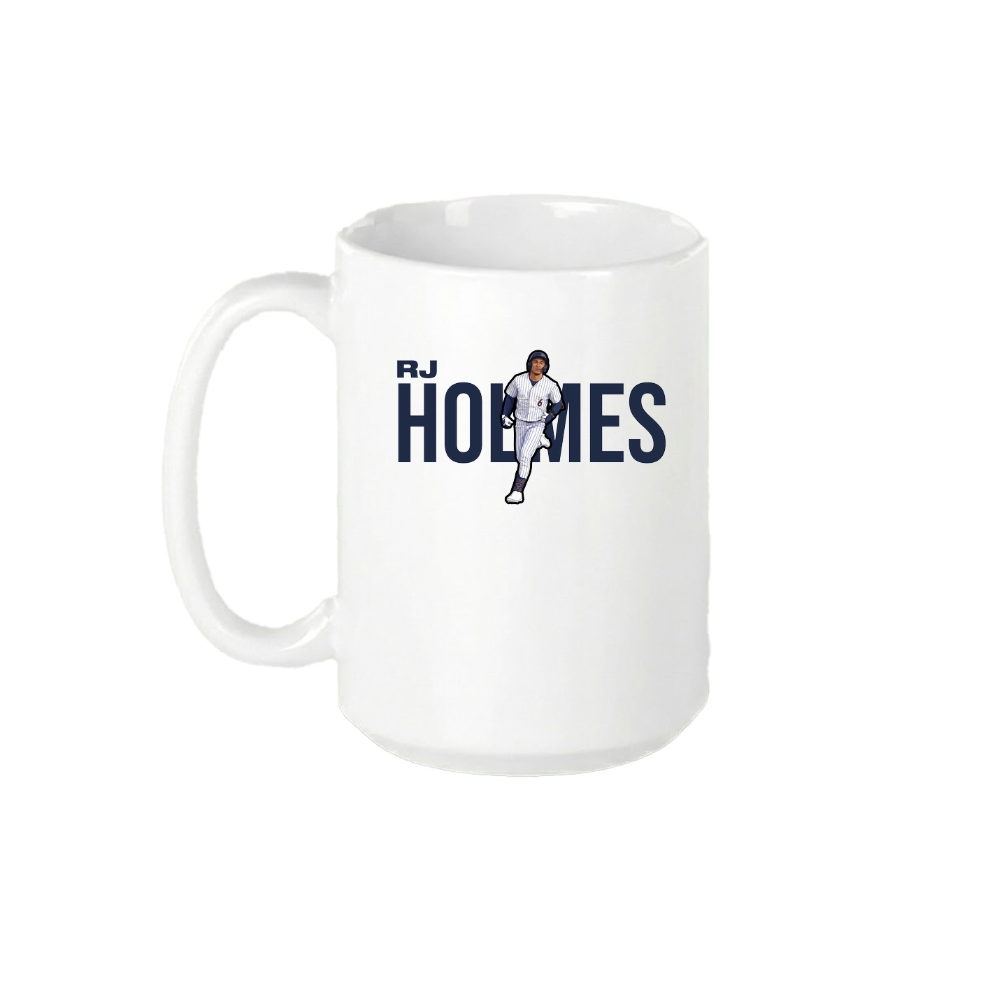 15oz Coffee Mug — Player Name in White