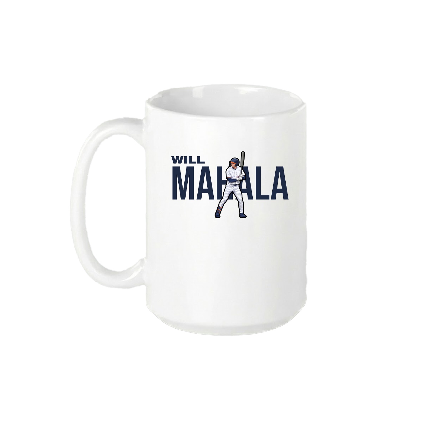 15oz Coffee Mug — Player Name in White