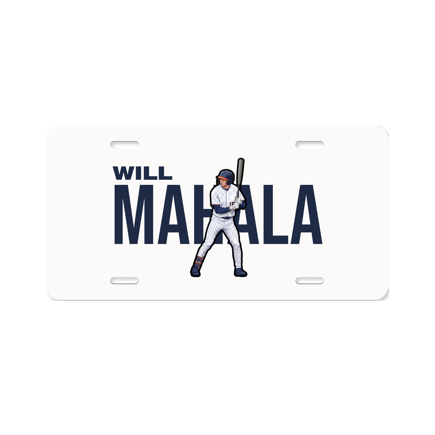 License Plate — Player Name in Classic