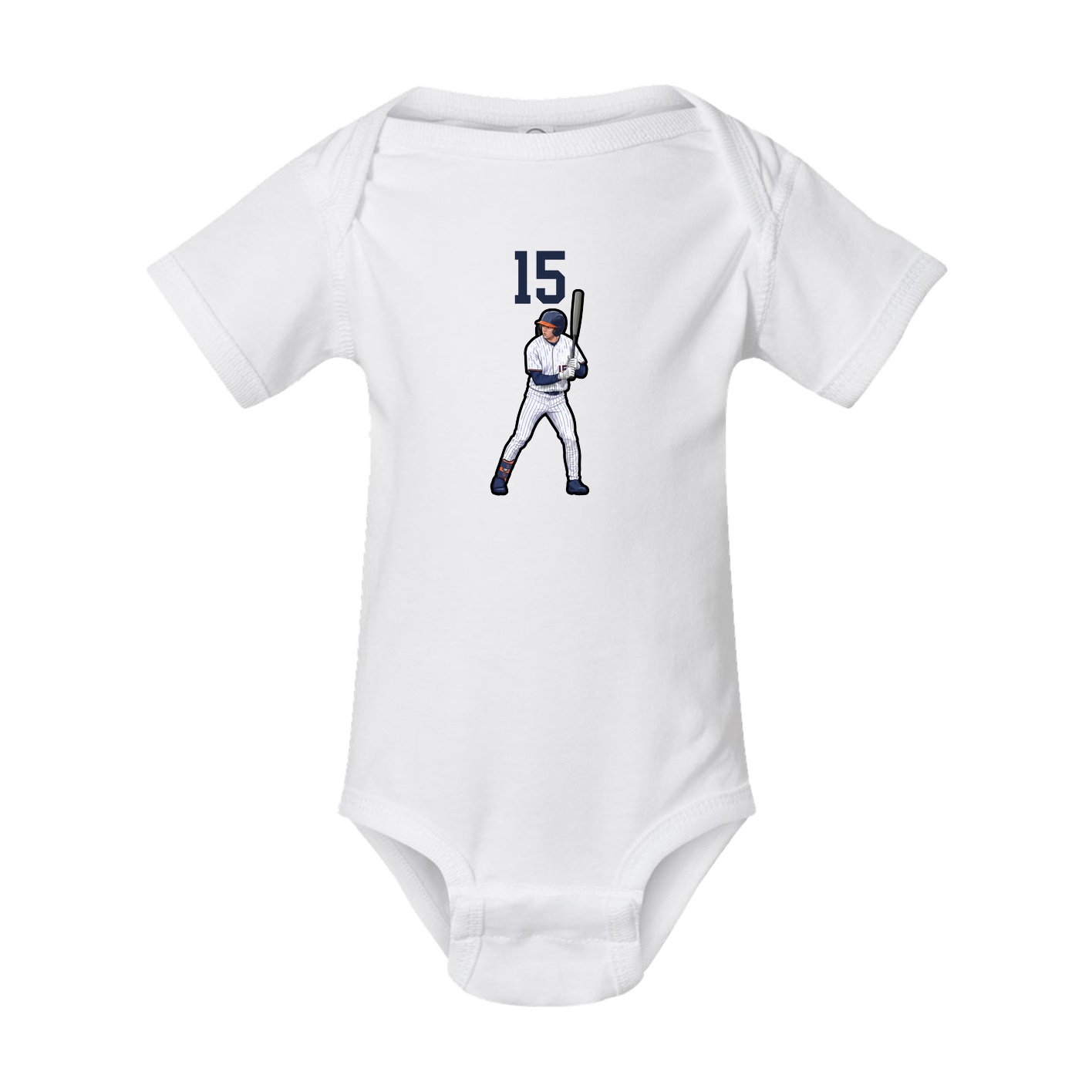 Baby Onesie — Number Top in White