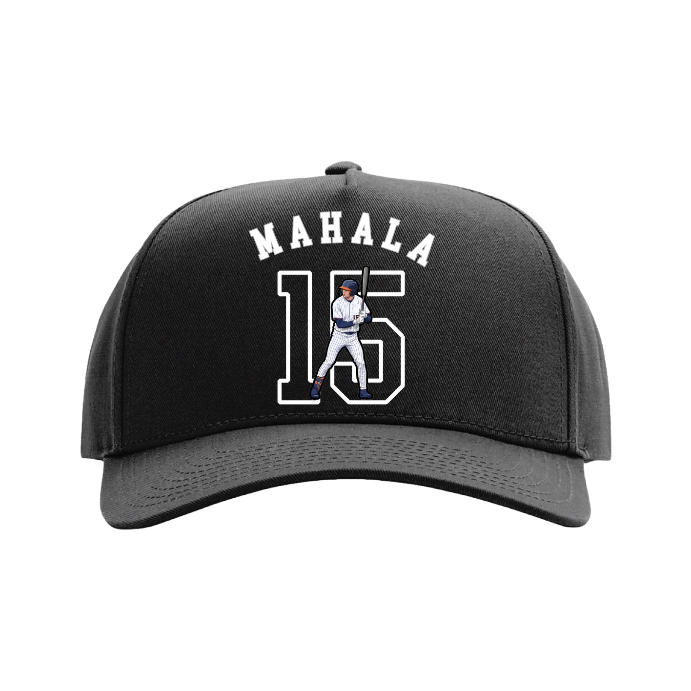 Full Fabric Five-Panel Champ Cap — Shirsey Arch in Black