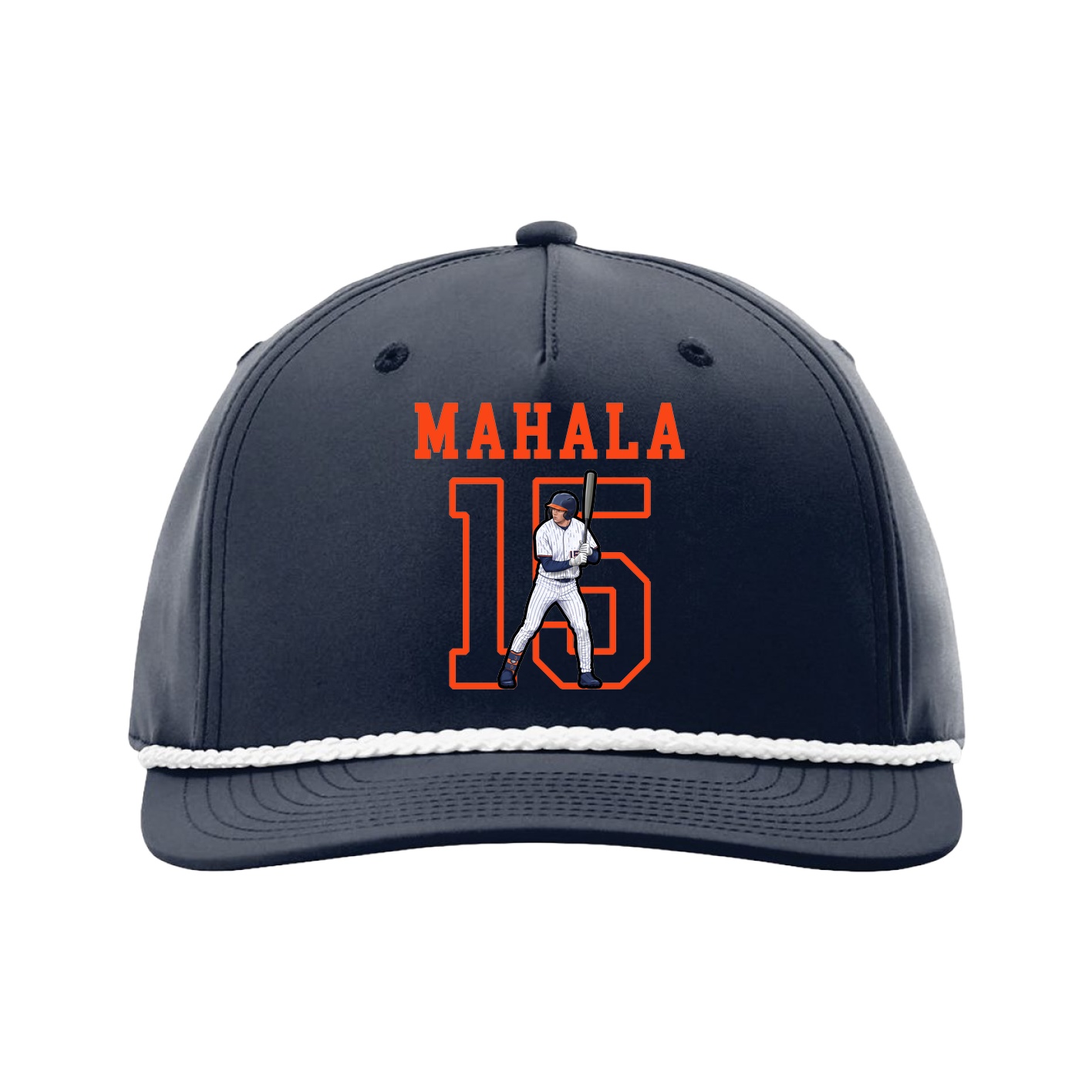 Five-Panel Classic Rope Cap — Shirsey in Navy