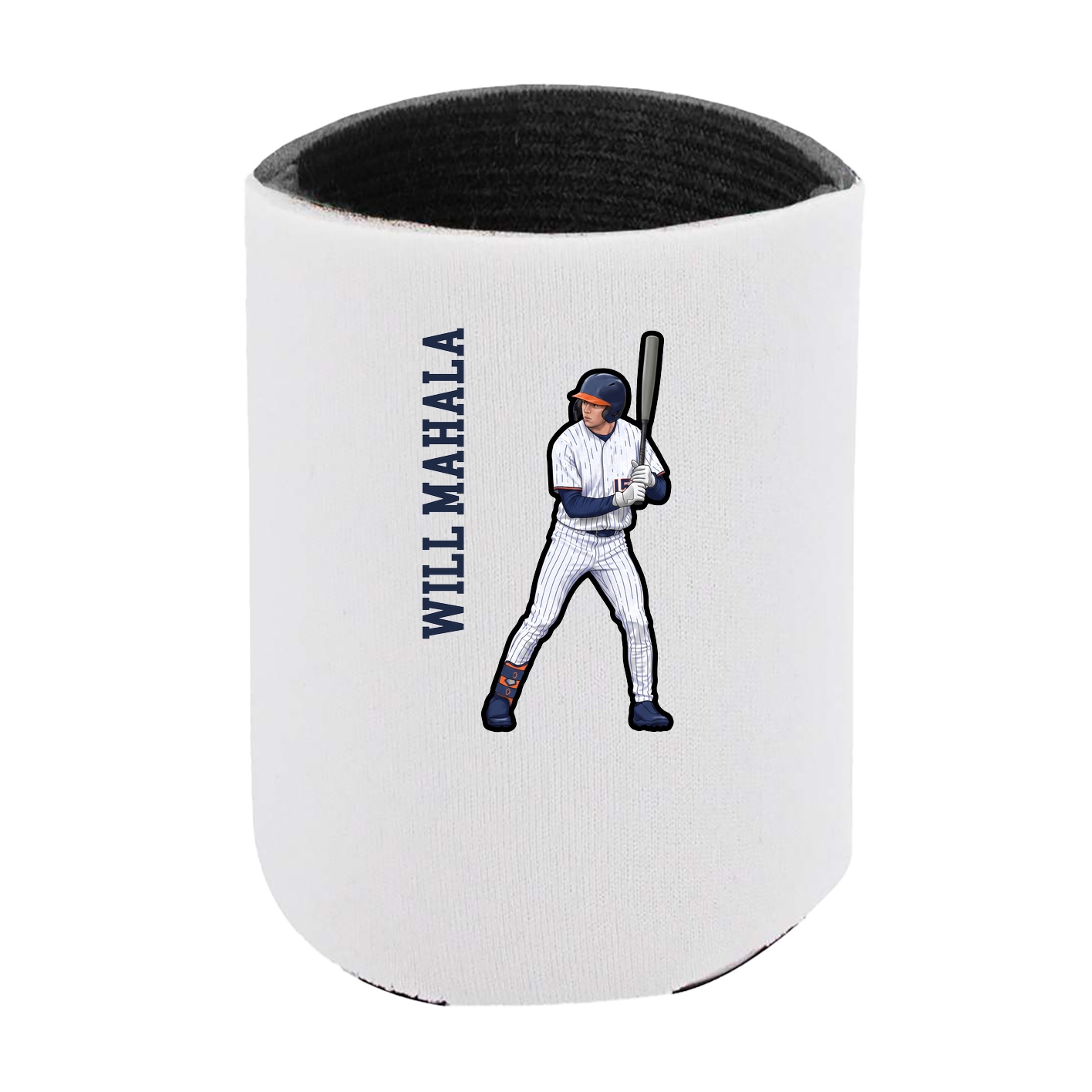 Can Holder — Name Vertical in White