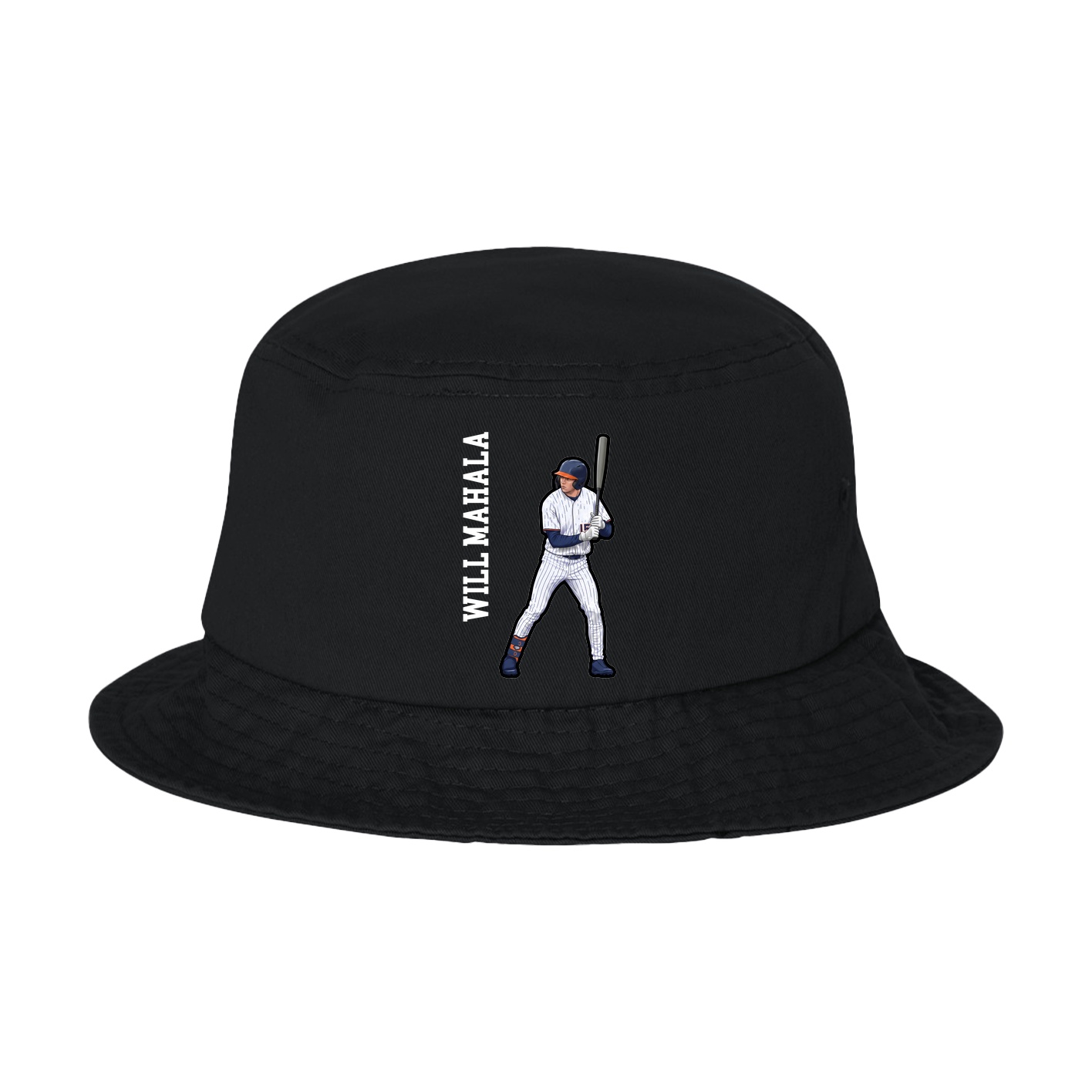 Bucket Cap — Name Vertical in Black