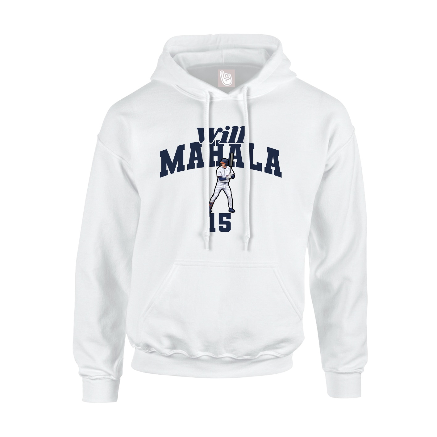 Youth Hoodie — Signature Arch in White
