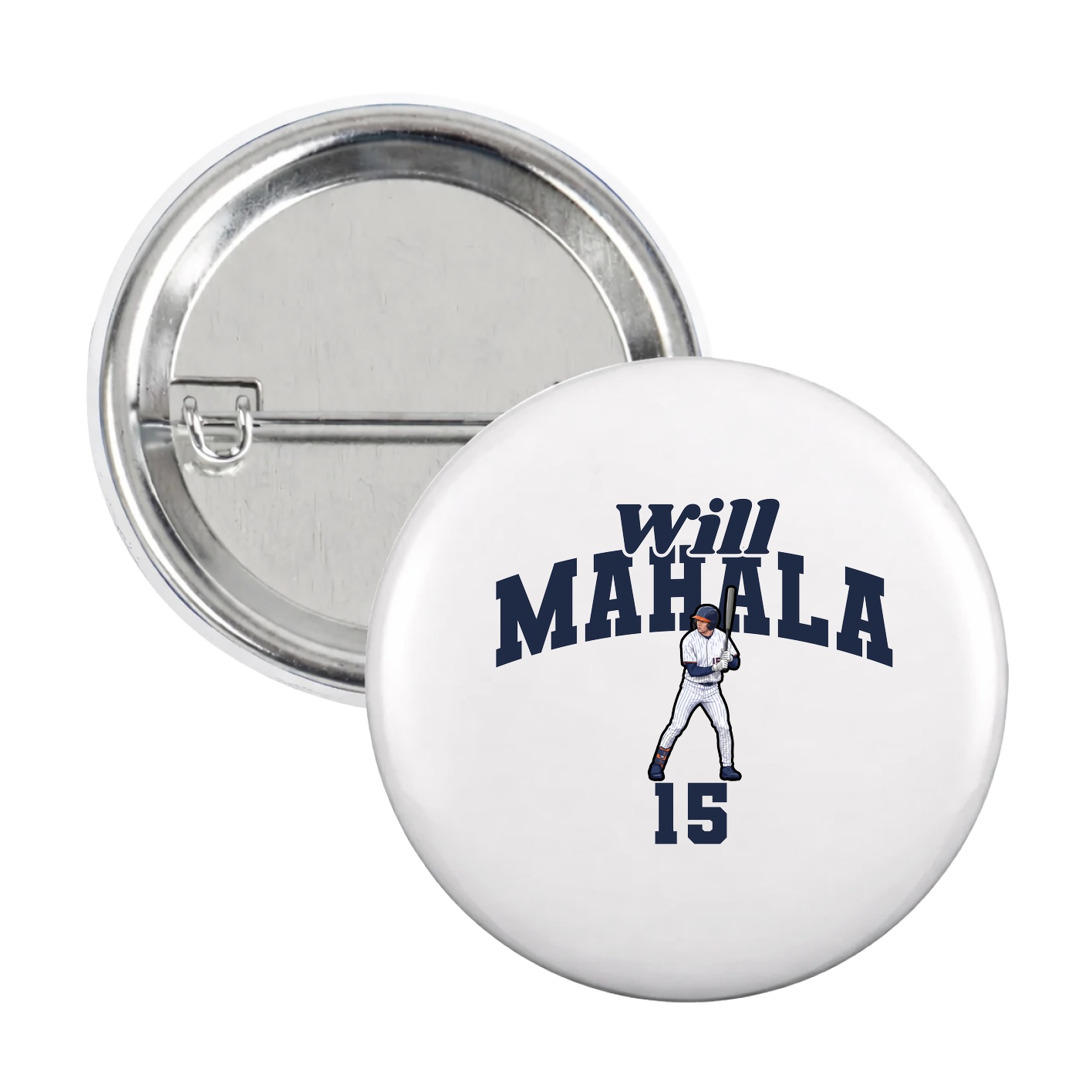 Game Day Button — Signature Arch in White