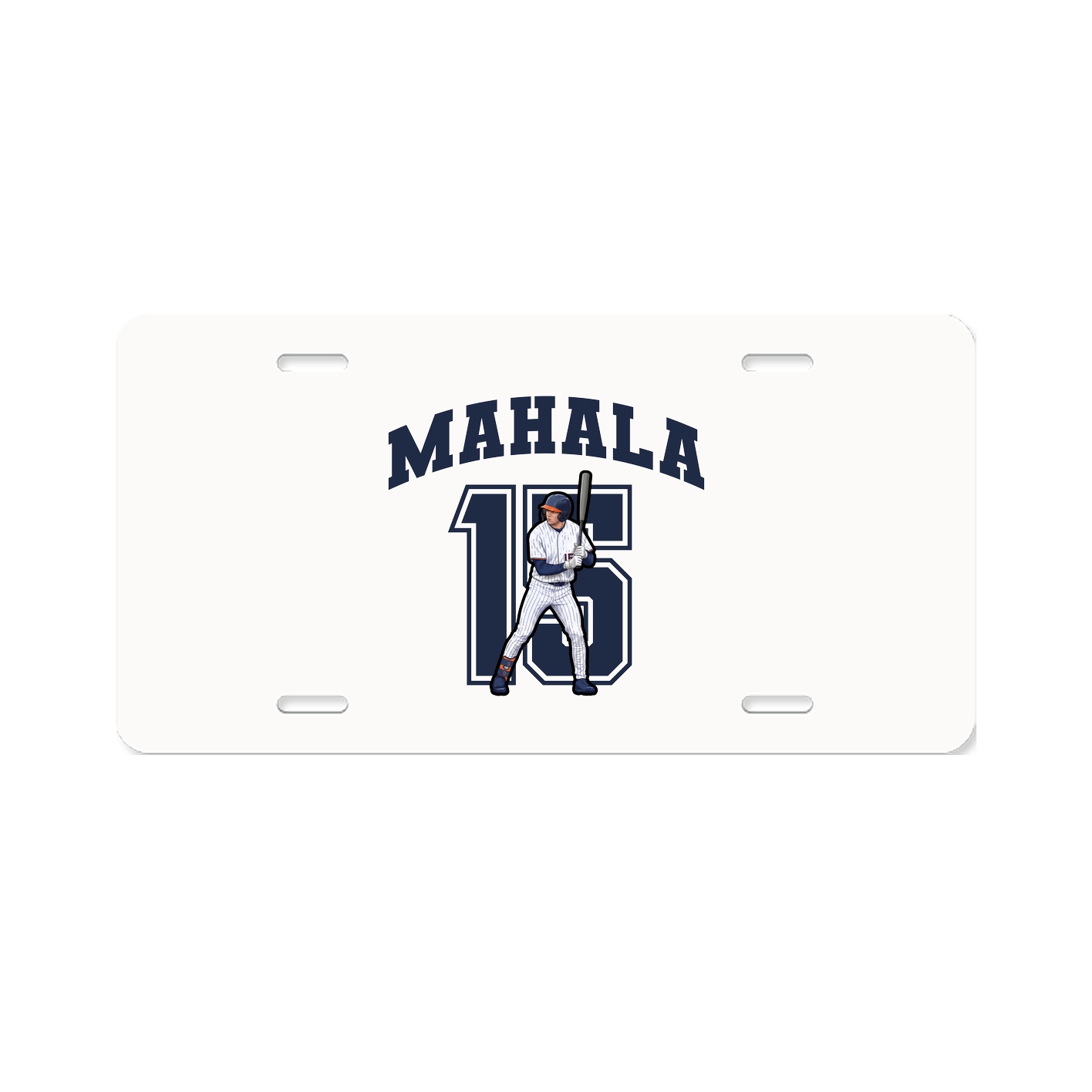 License Plate — Number in Classic