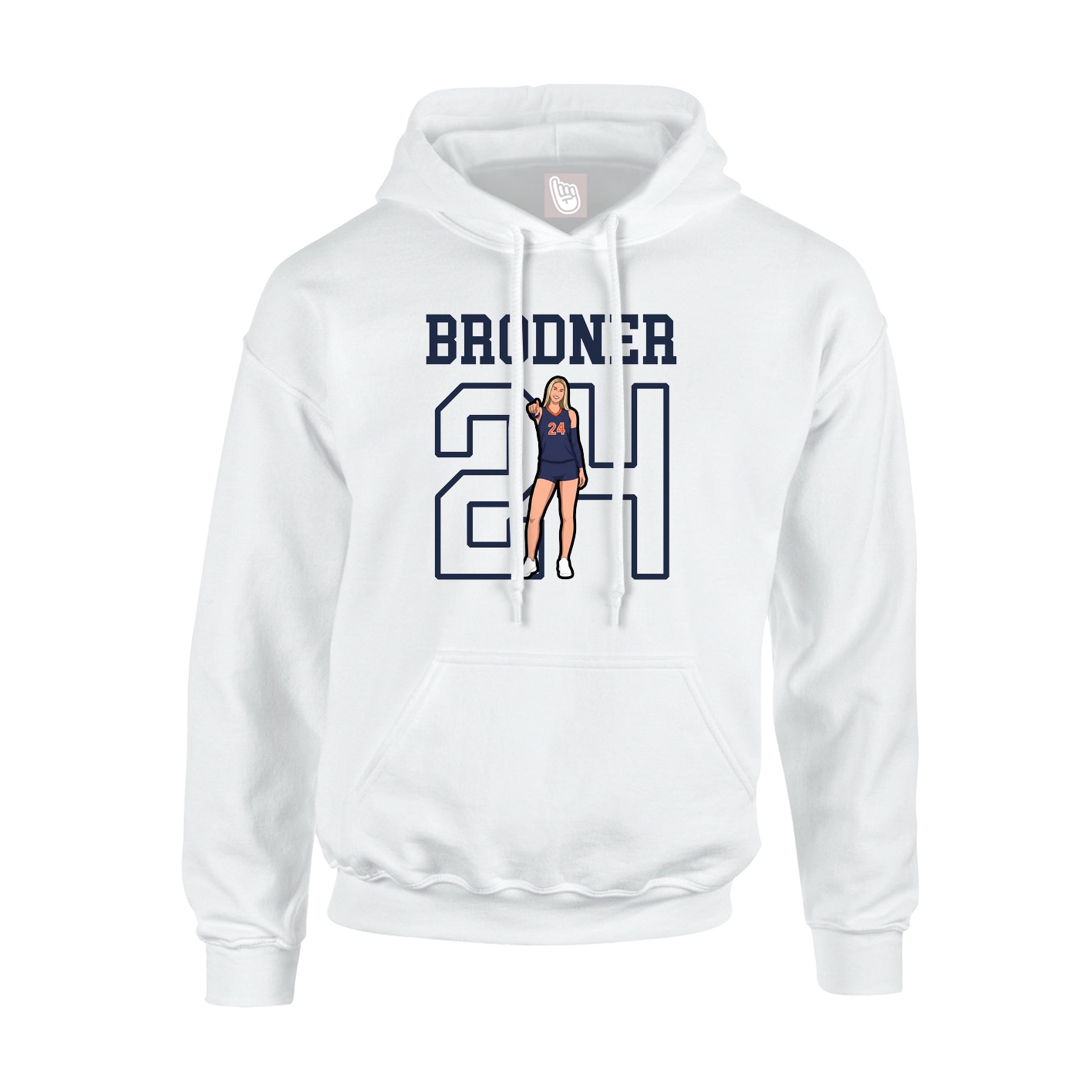 Hoodie — Shirsey in White