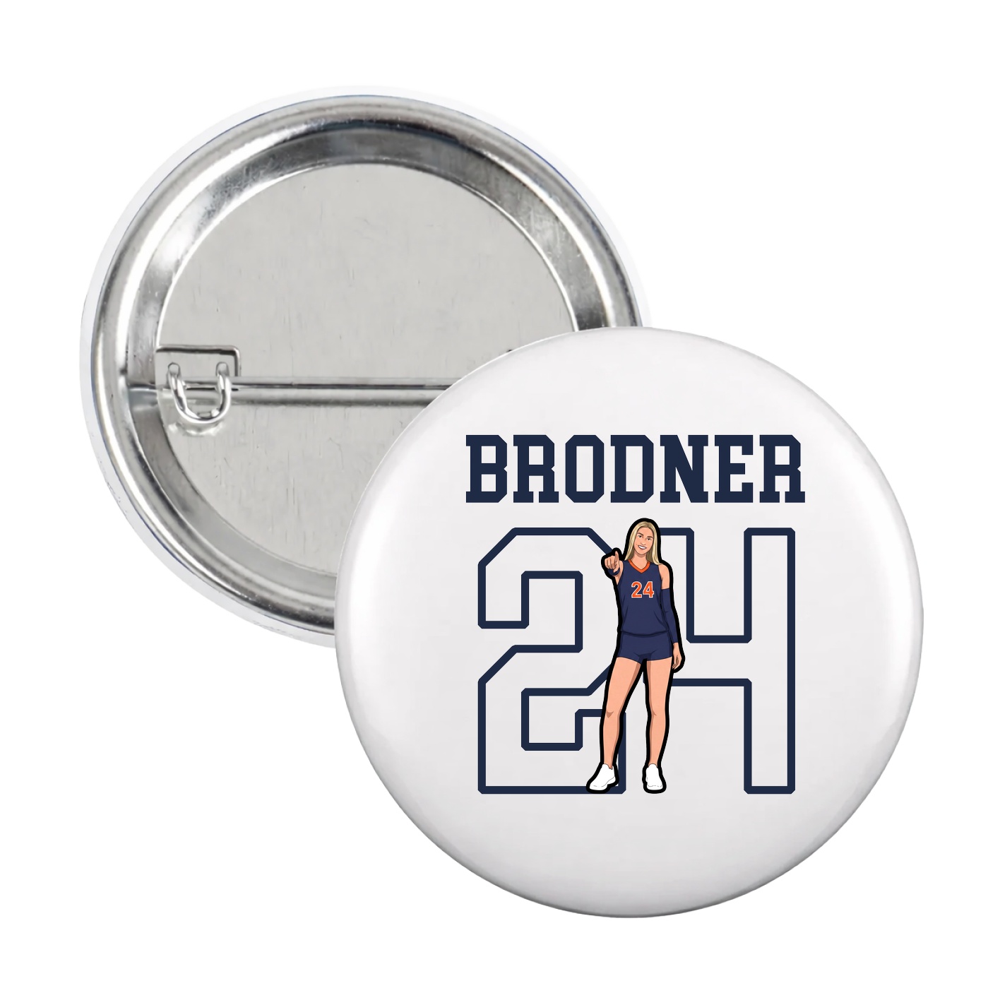 Game Day Button — Shirsey in White