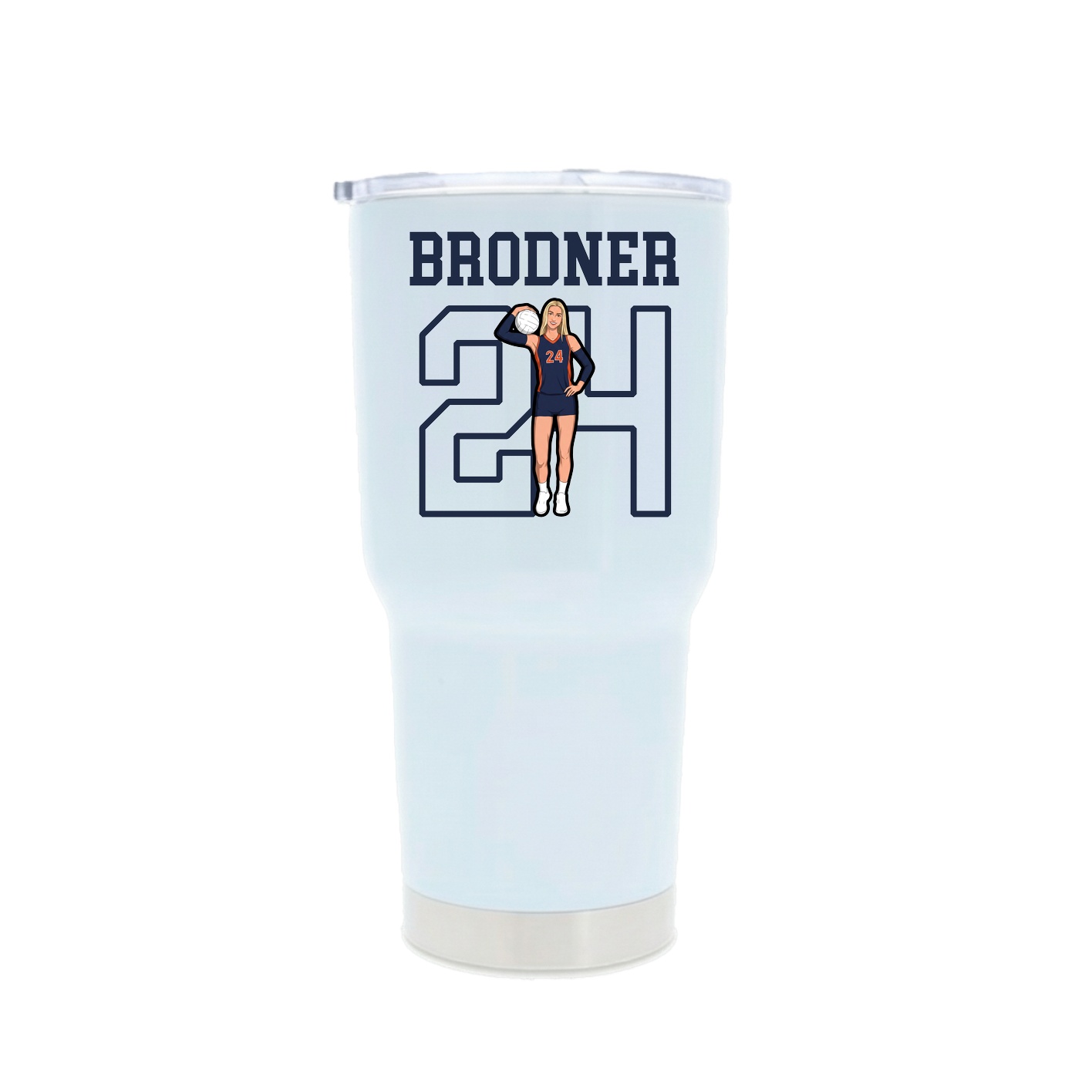 30oz Stainless Steel Tumbler — Shirsey in White