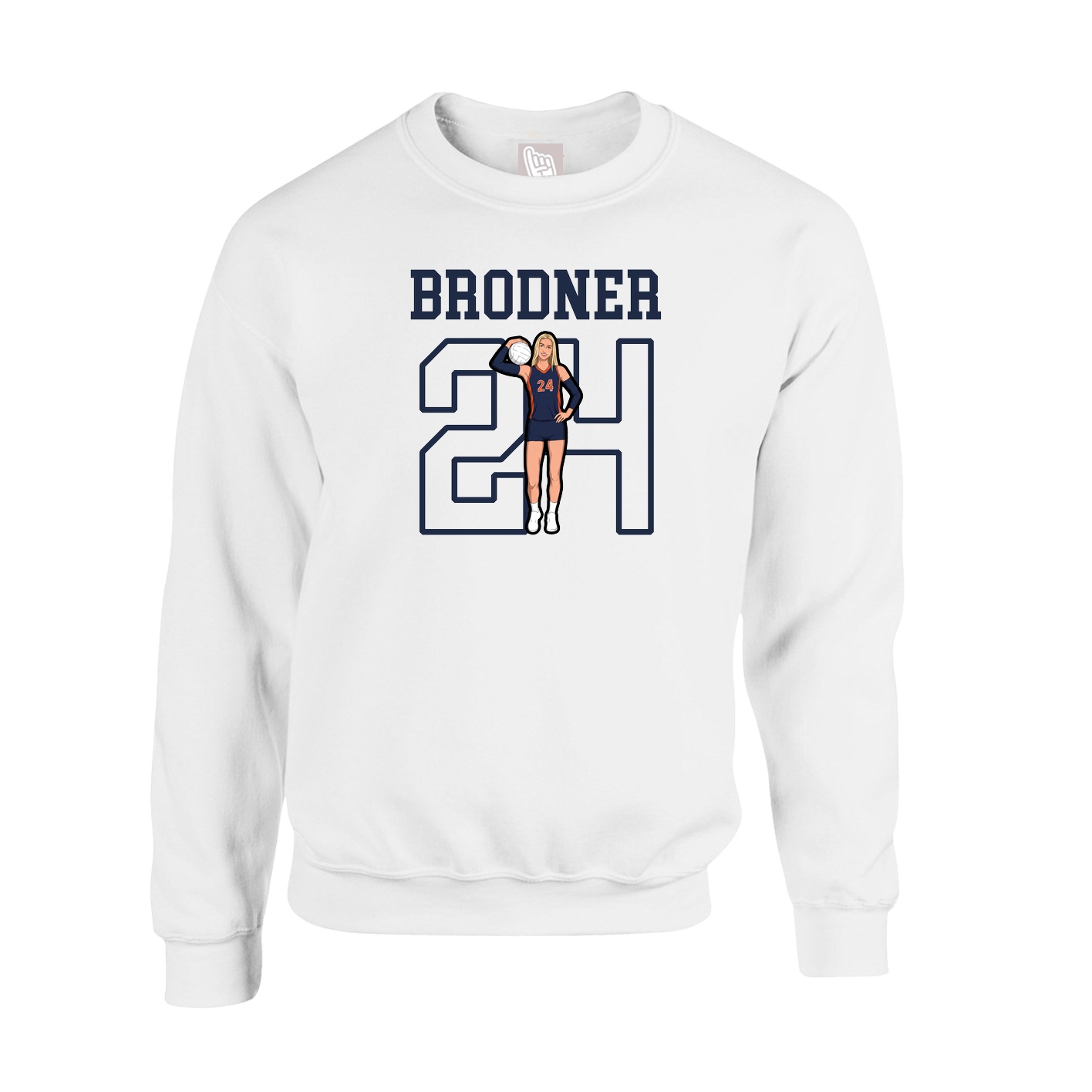 Fleece Crew — Shirsey in White