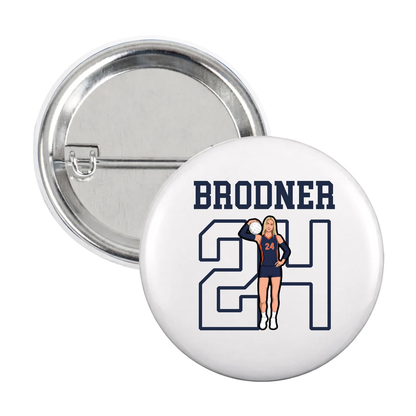 Game Day Button — Shirsey in White