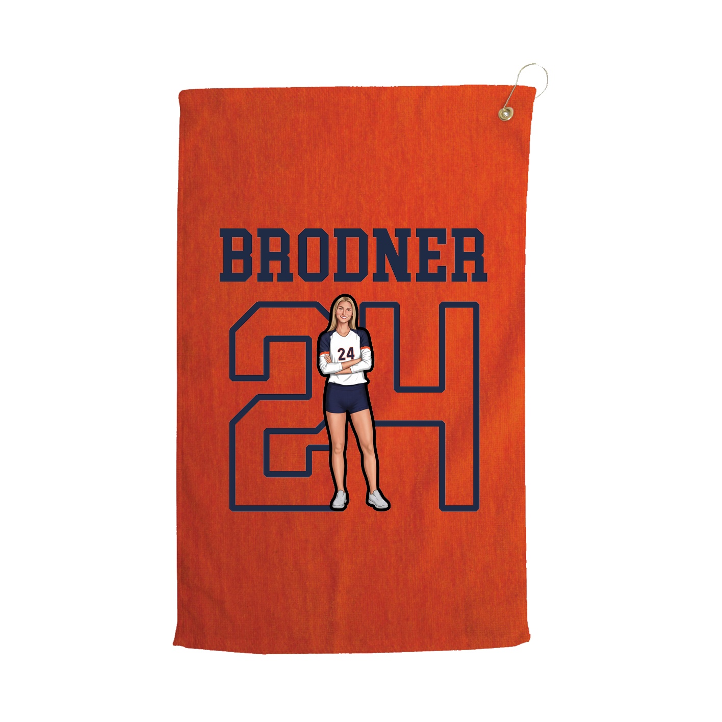 Golf Towel — Shirsey in Orange