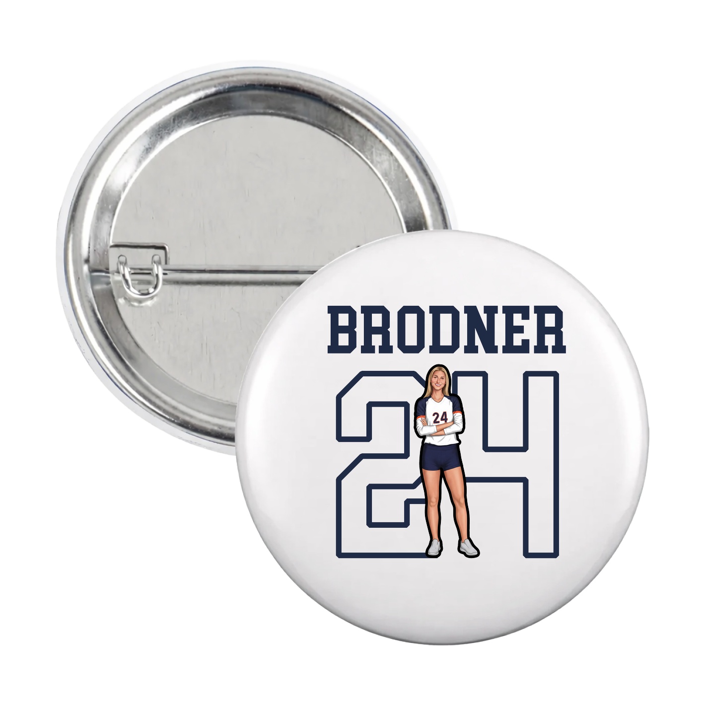 Game Day Button — Shirsey in White