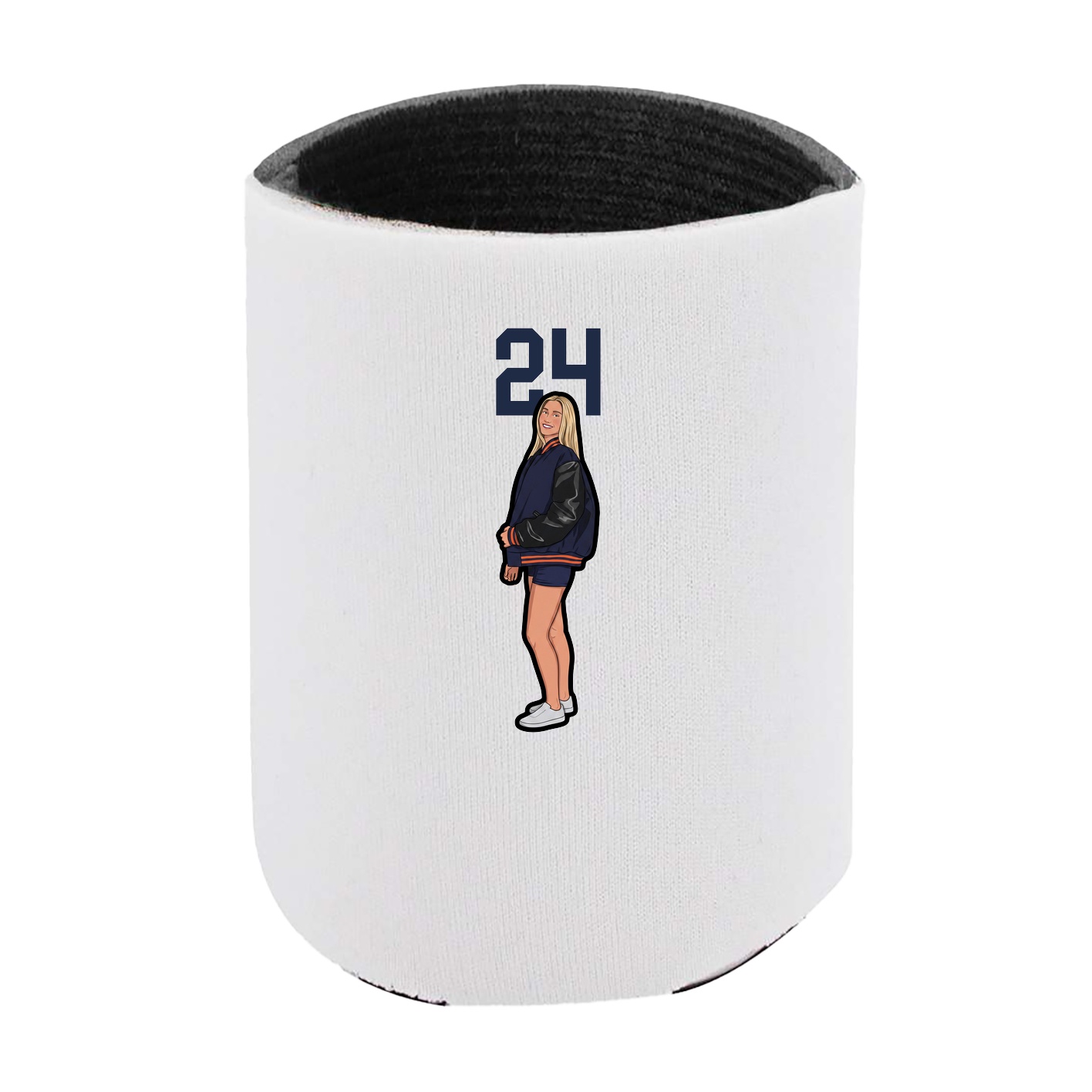 Can Holder — Number Top in White
