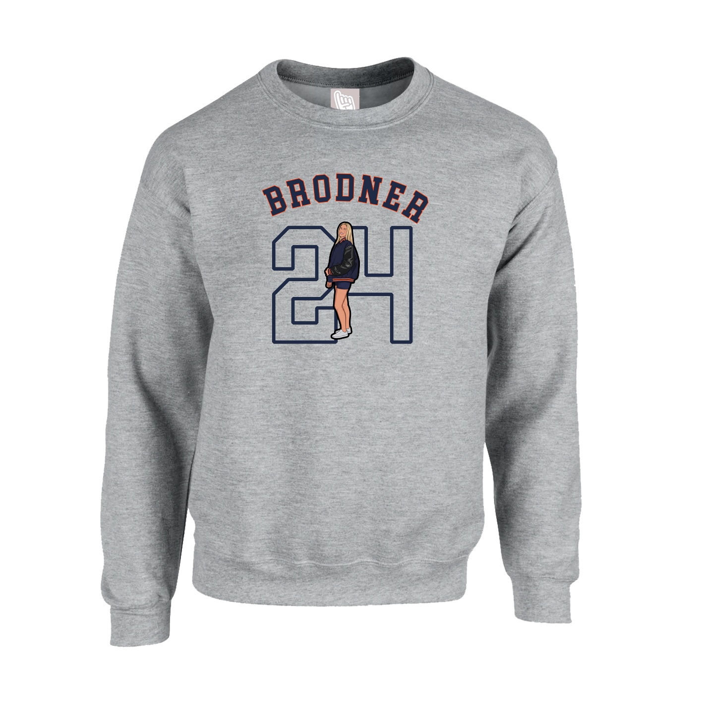 Fleece Crew — Shirsey Arch in Grey