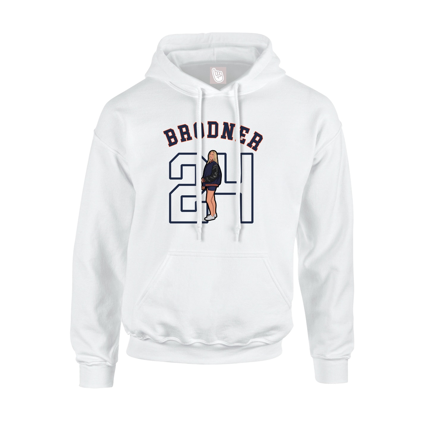 Youth Hoodie — Shirsey Arch in White