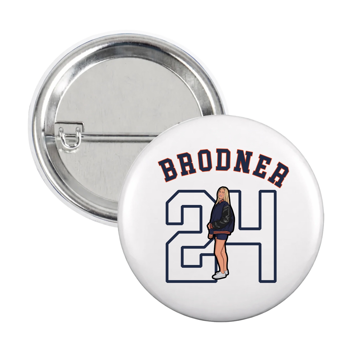 Game Day Button — Shirsey Arch in White