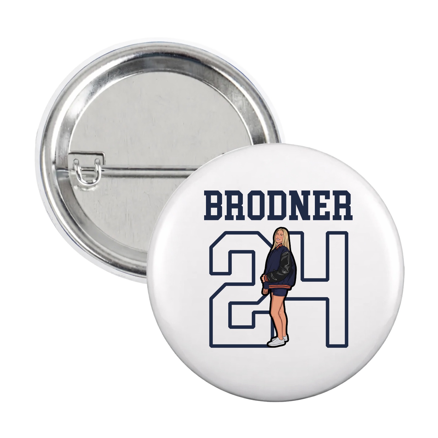 Game Day Button — Shirsey in White