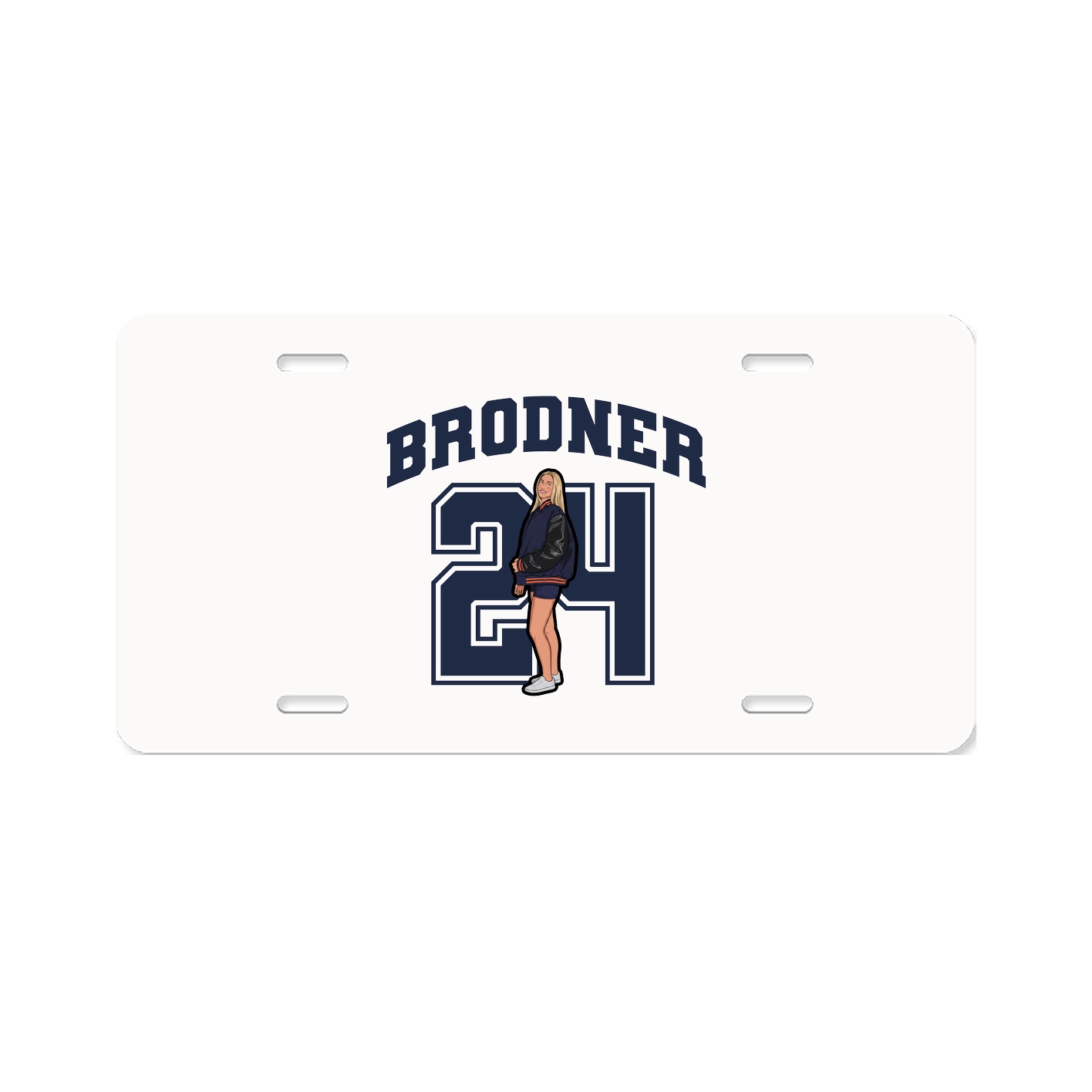 License Plate — Number in Classic