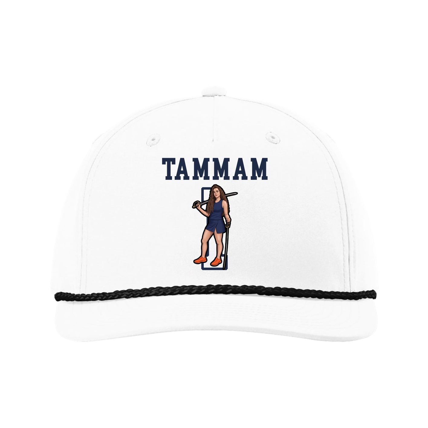 Five-Panel Classic Rope Cap — Shirsey in White