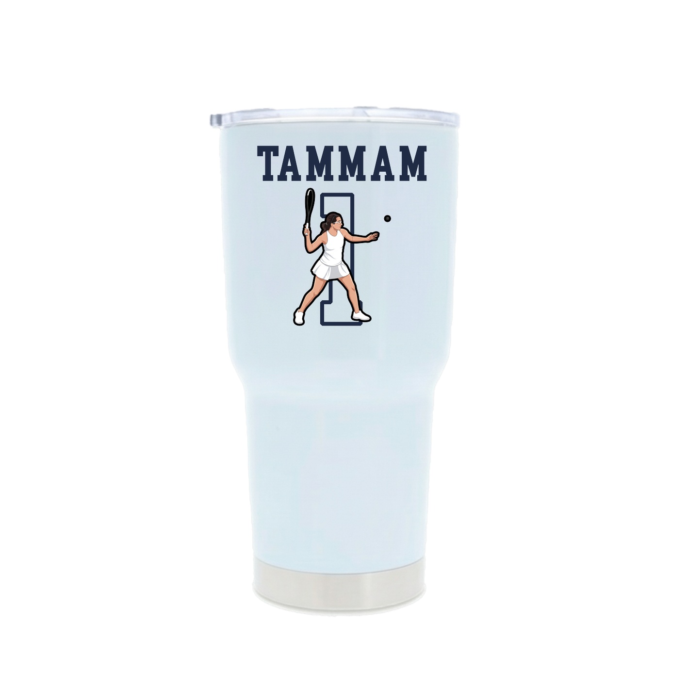 30oz Stainless Steel Tumbler — Shirsey in White