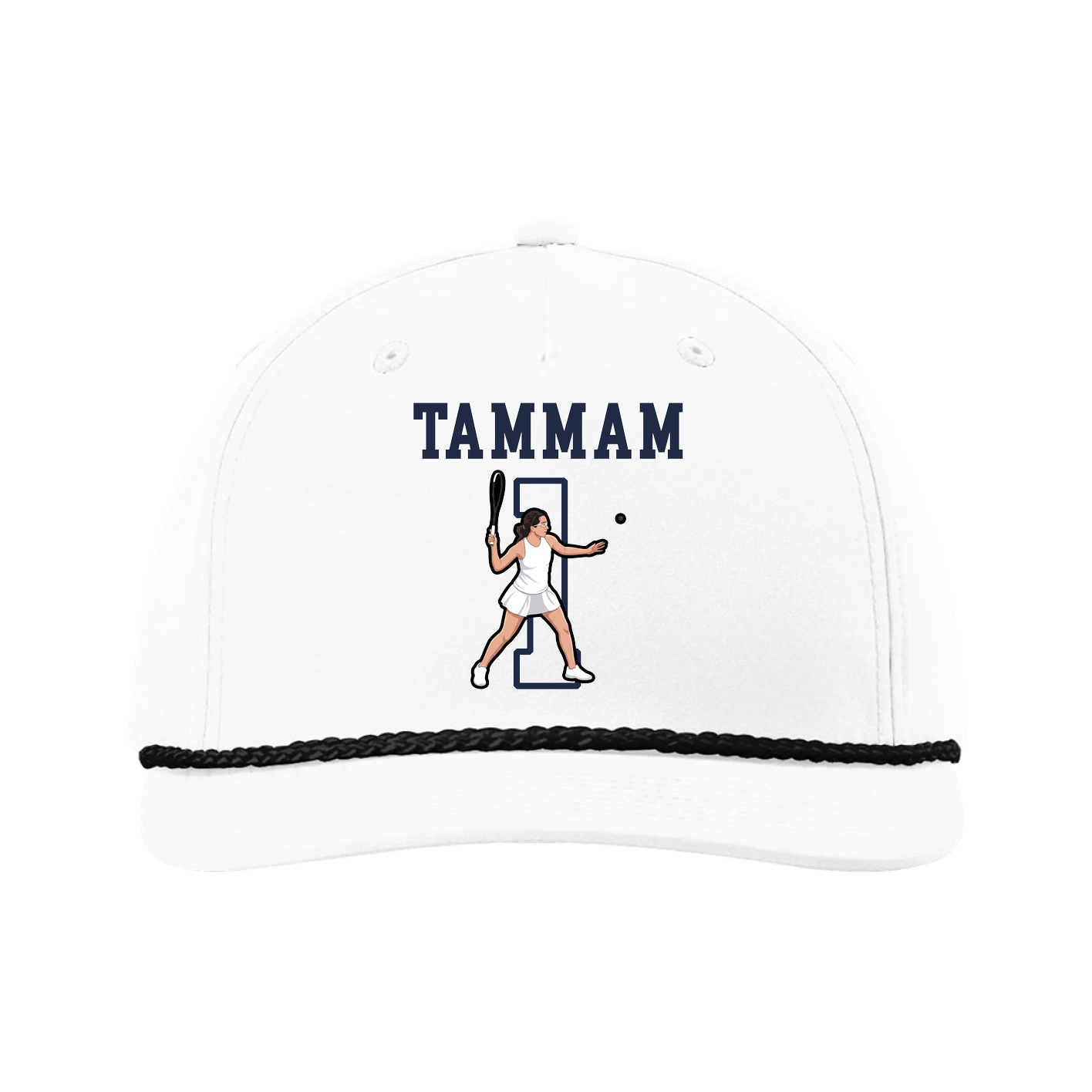 Five-Panel Classic Rope Cap — Shirsey in White