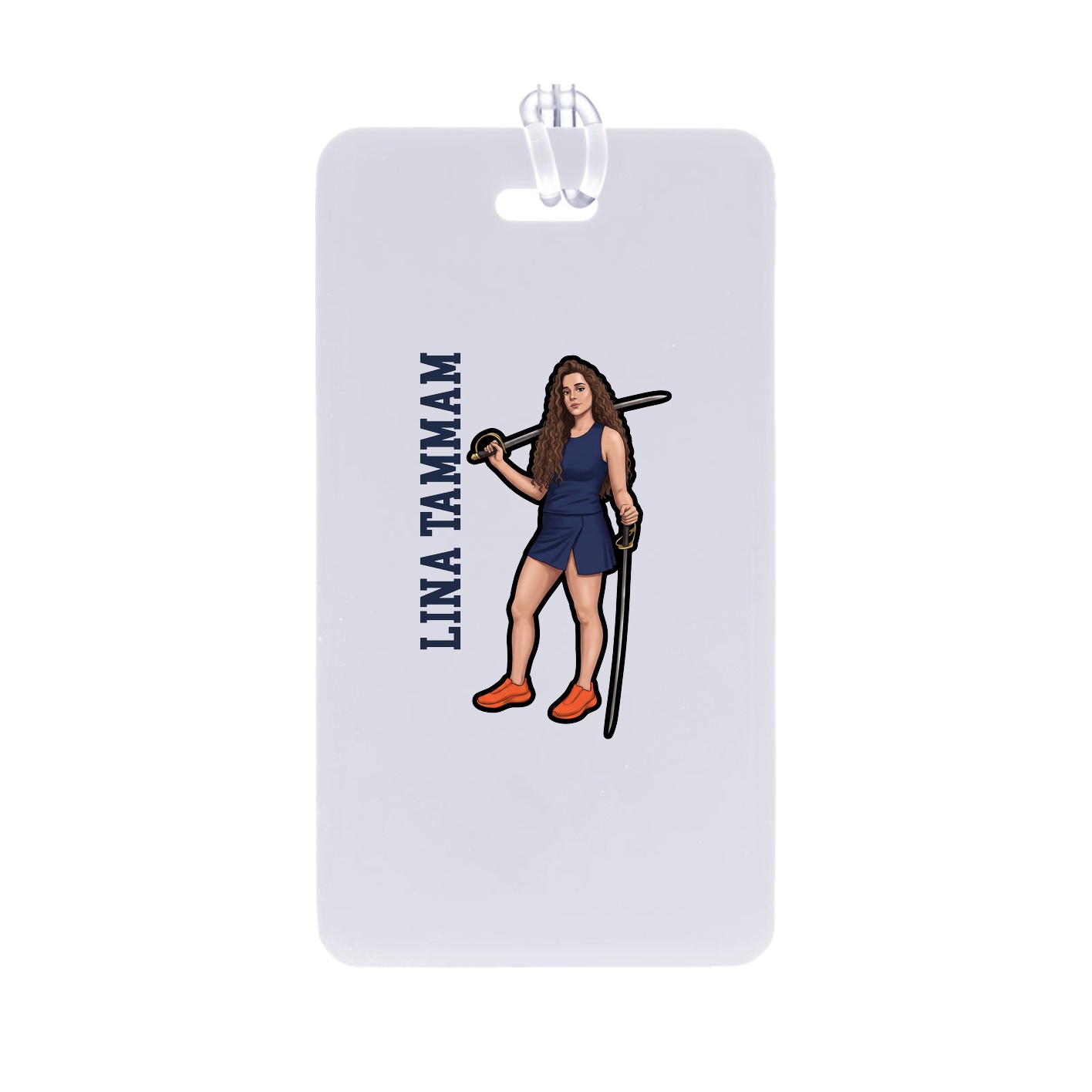 Bag Tag — Name Vertical in Classic