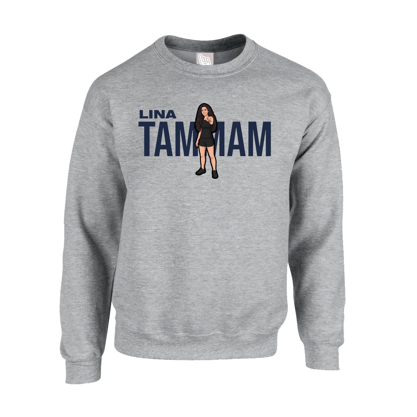 Fleece Crew — Player Name in Grey