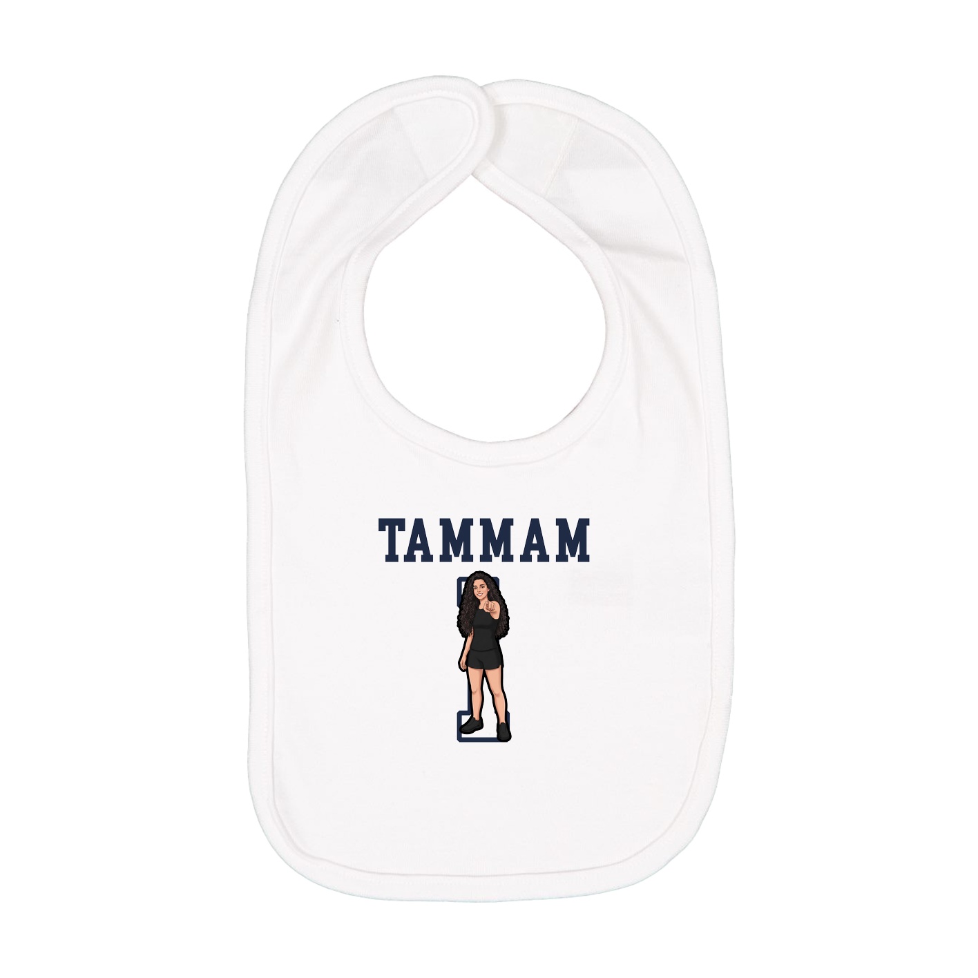 Infant Bib — Shirsey in White