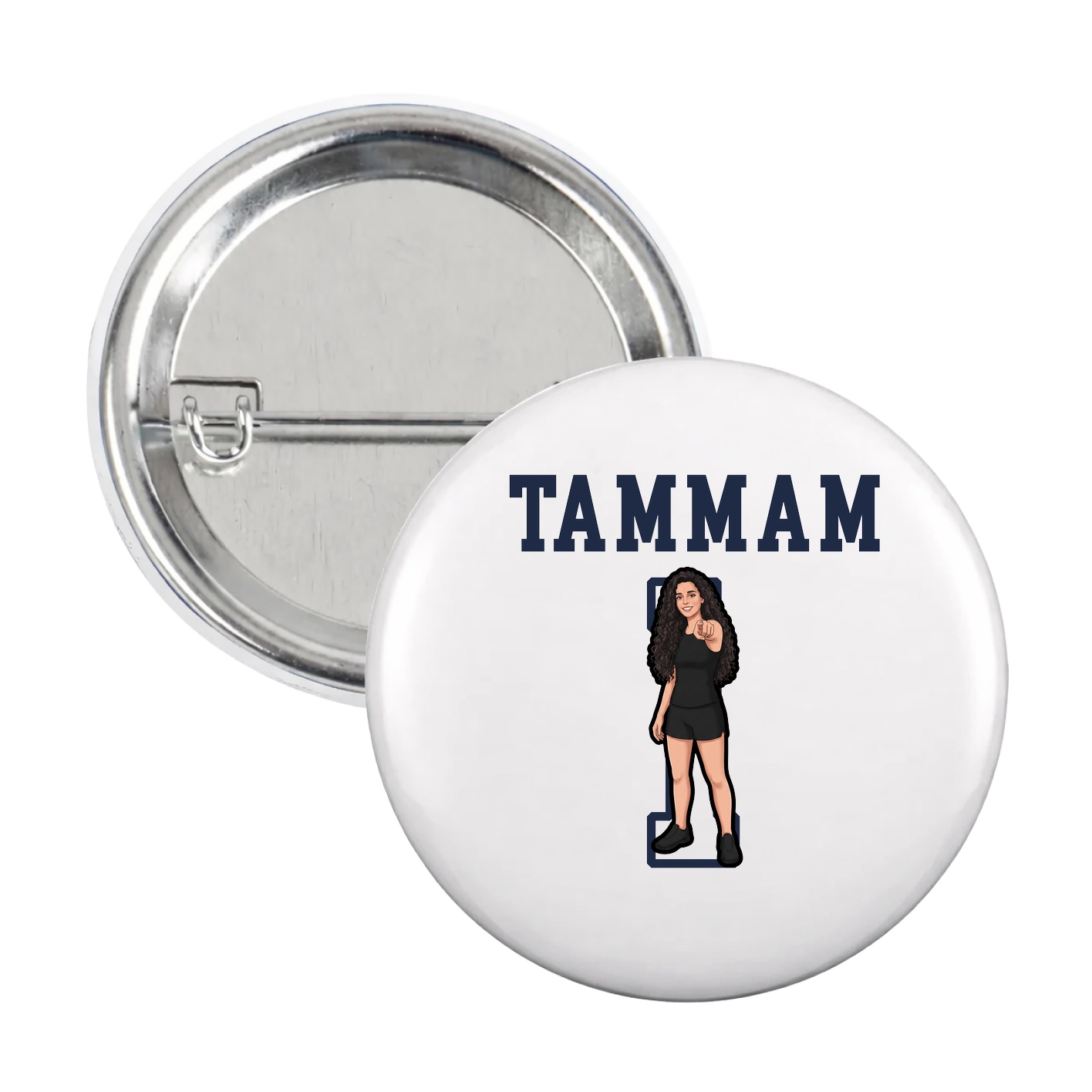 Game Day Button — Shirsey in White