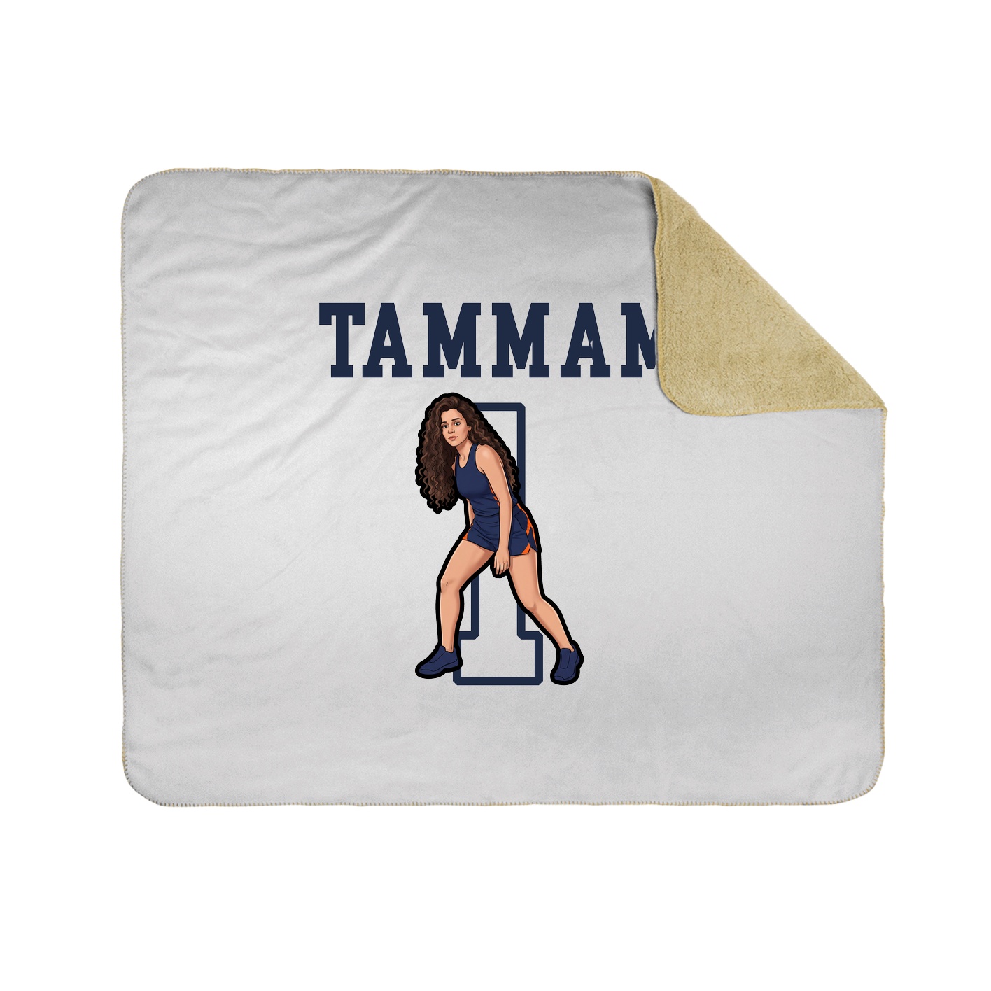 Throw Blanket — Shirsey in White