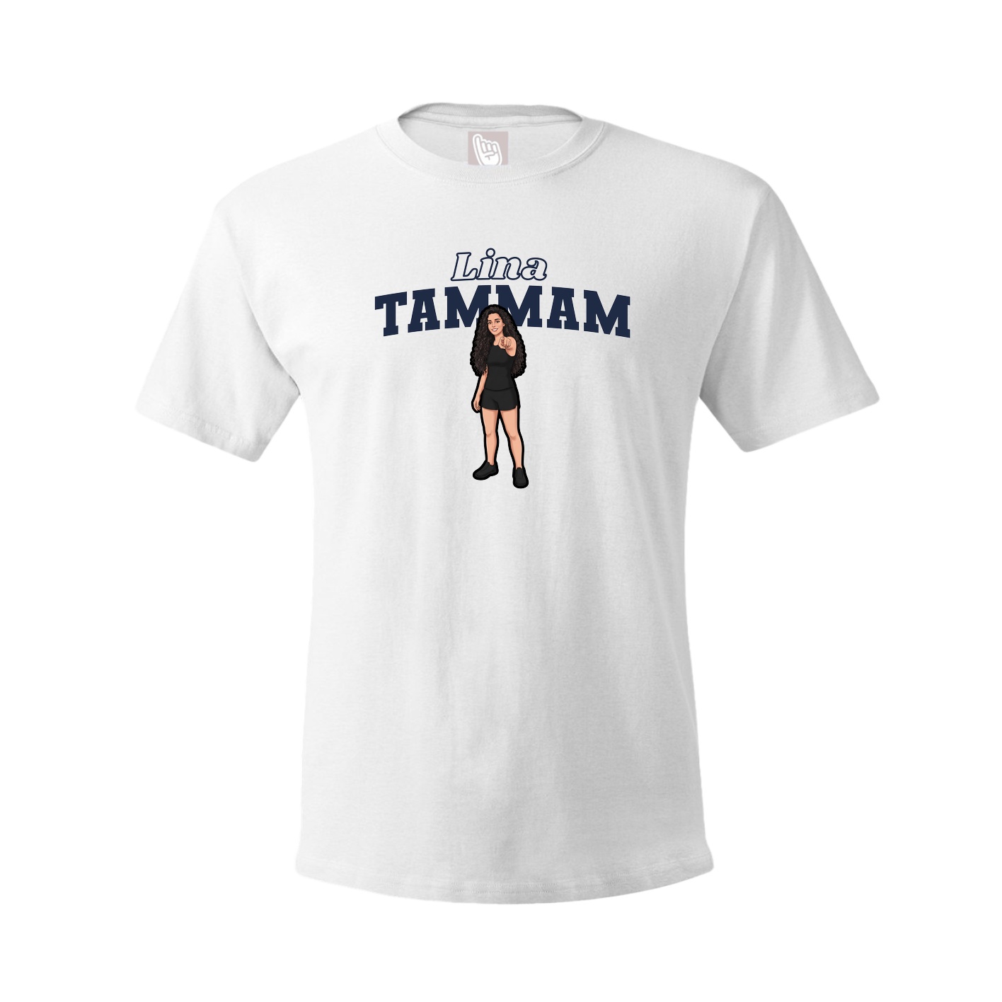 Tee — Name Arch in White