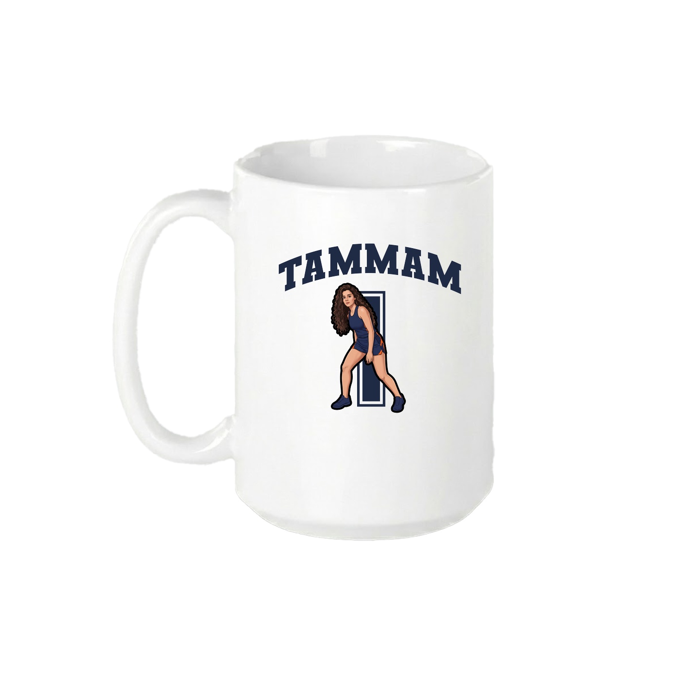15oz Coffee Mug — Number in White