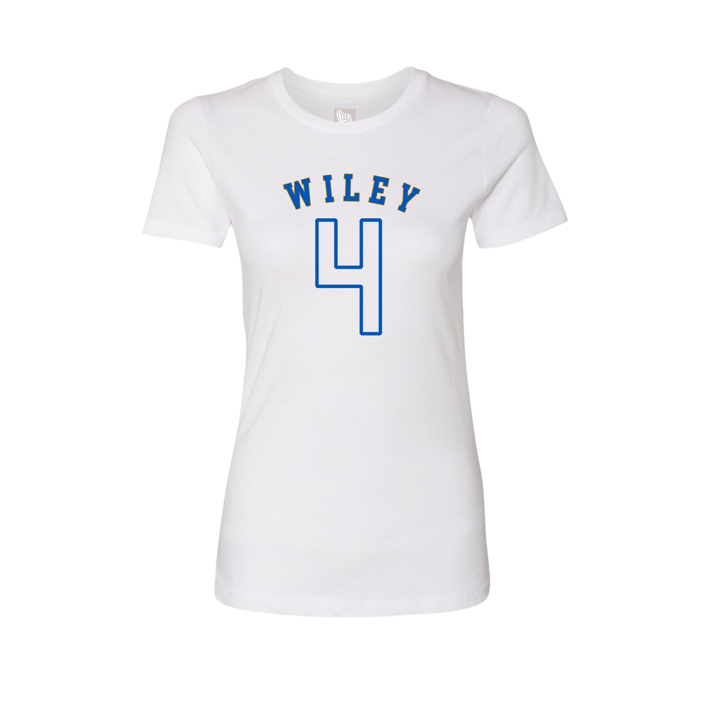 Fitted Women's Tee — Shirsey Arch in White