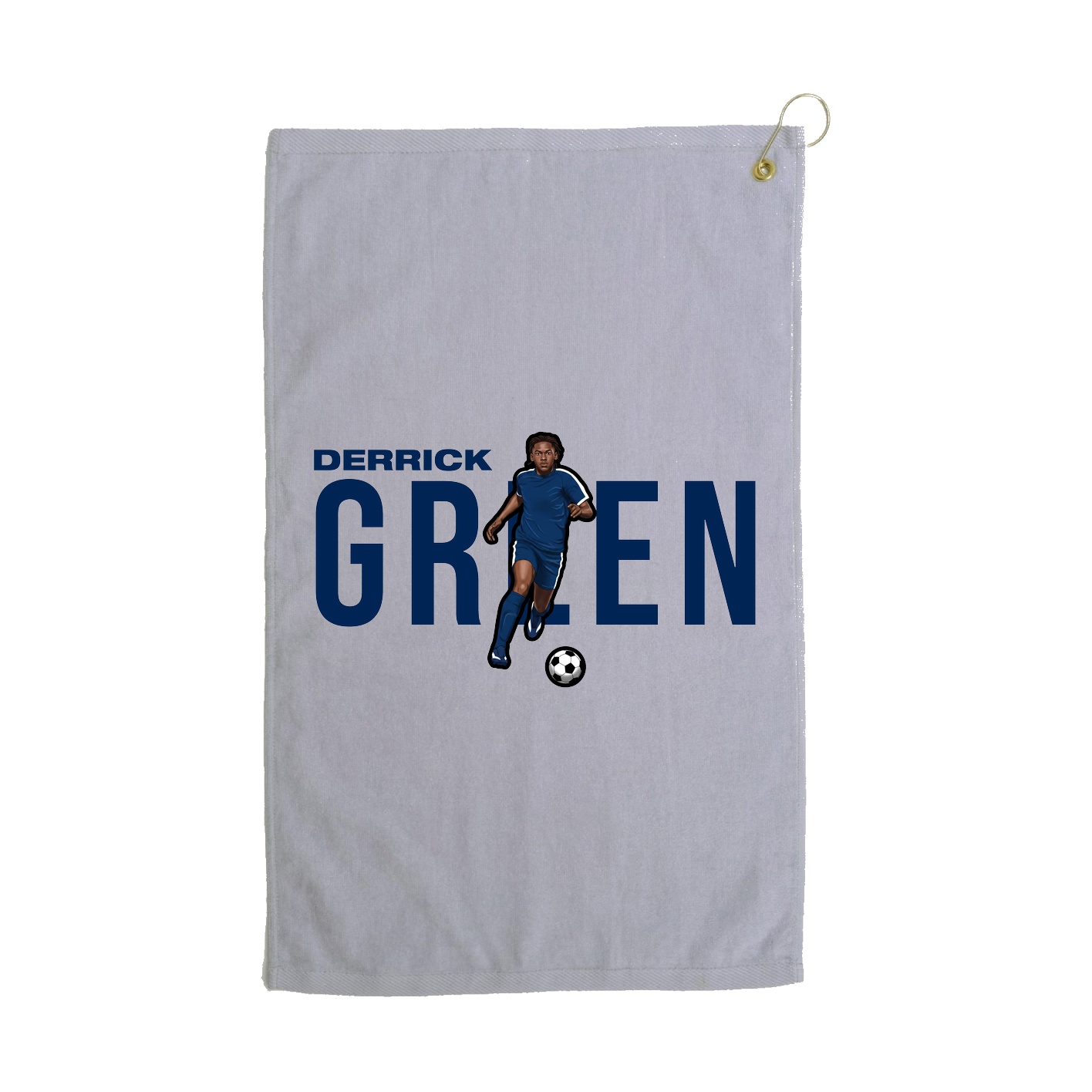 Golf Towel — Player Name in Grey