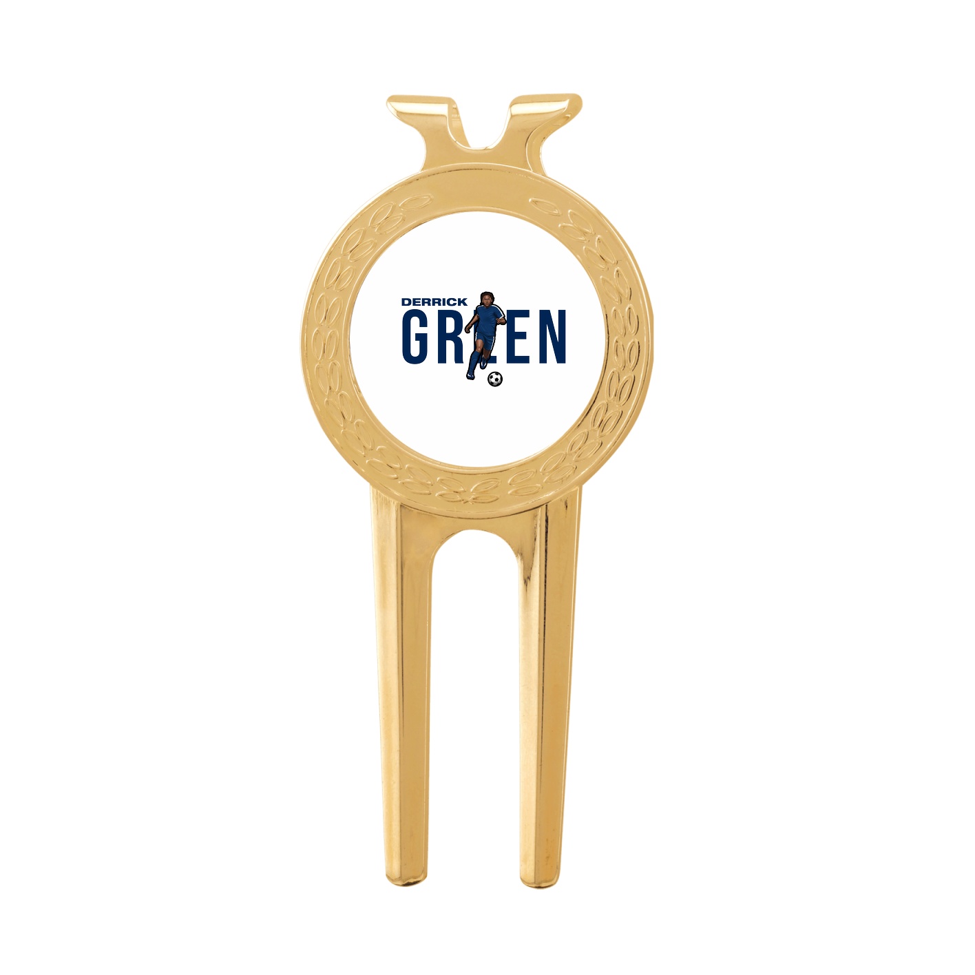 Divot Tool with Ball Marker — Player Name in Classic