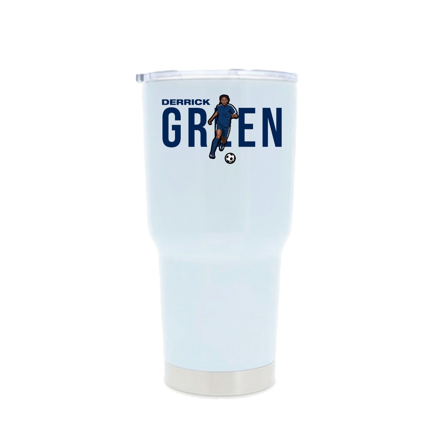 30oz Stainless Steel Tumbler — Player Name in White