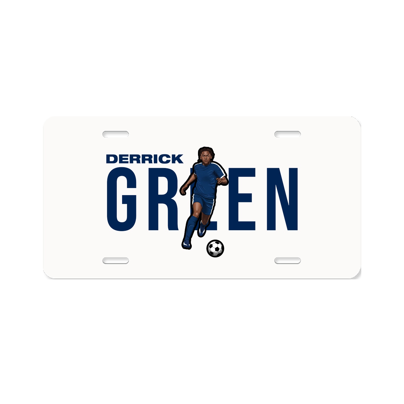 License Plate — Player Name in Classic