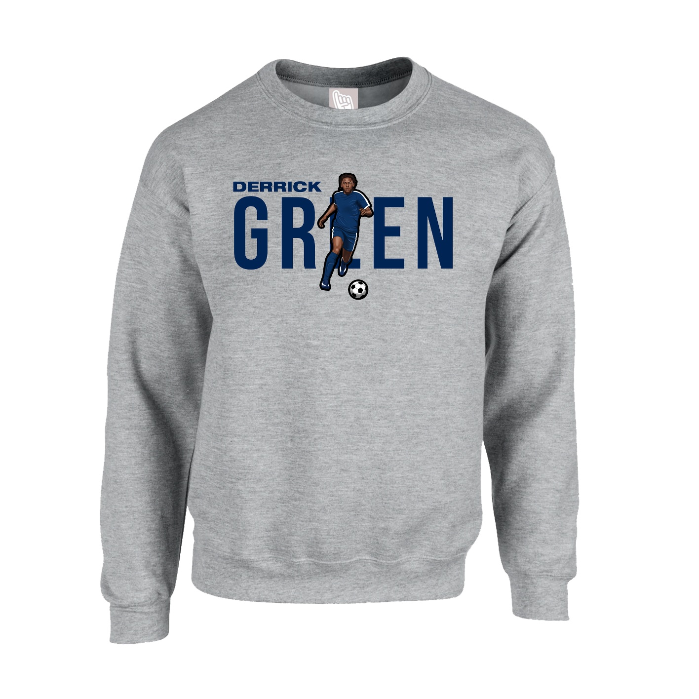 Fleece Crew — Player Name in Grey