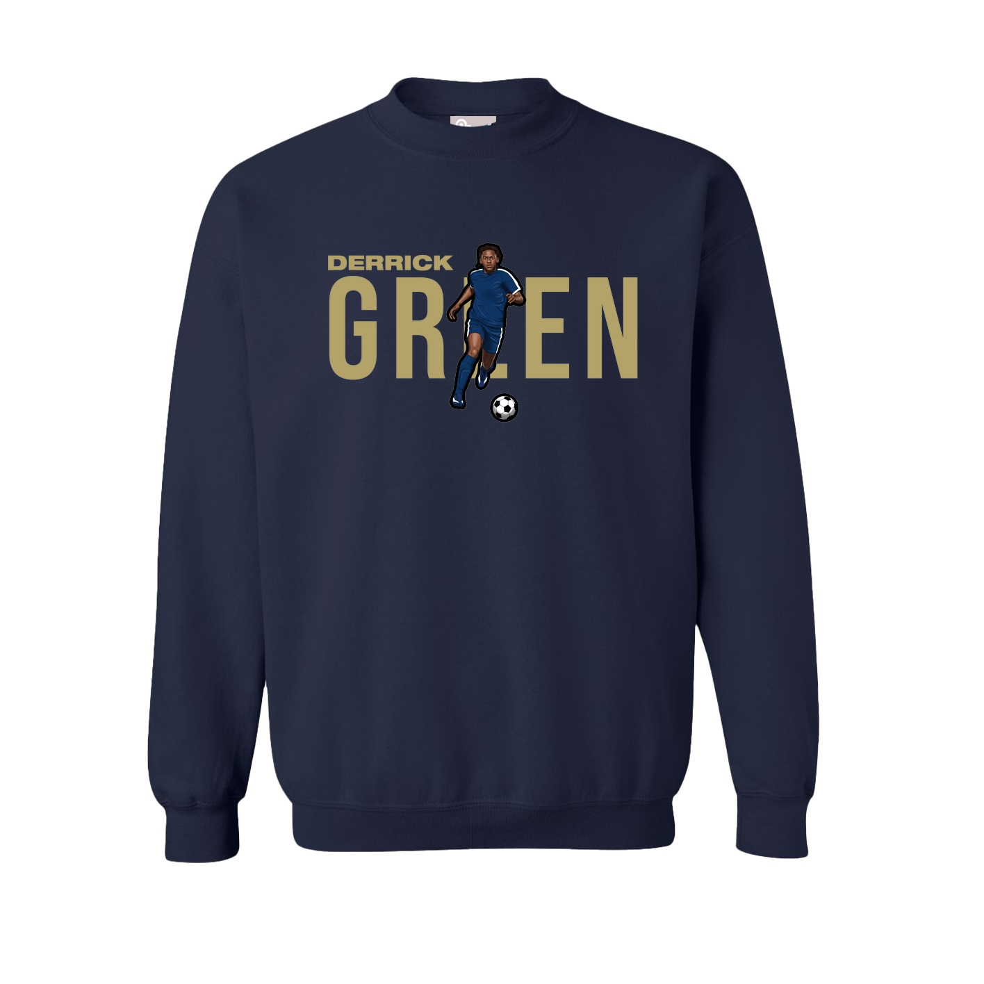 Fleece Crew — Player Name in Navy