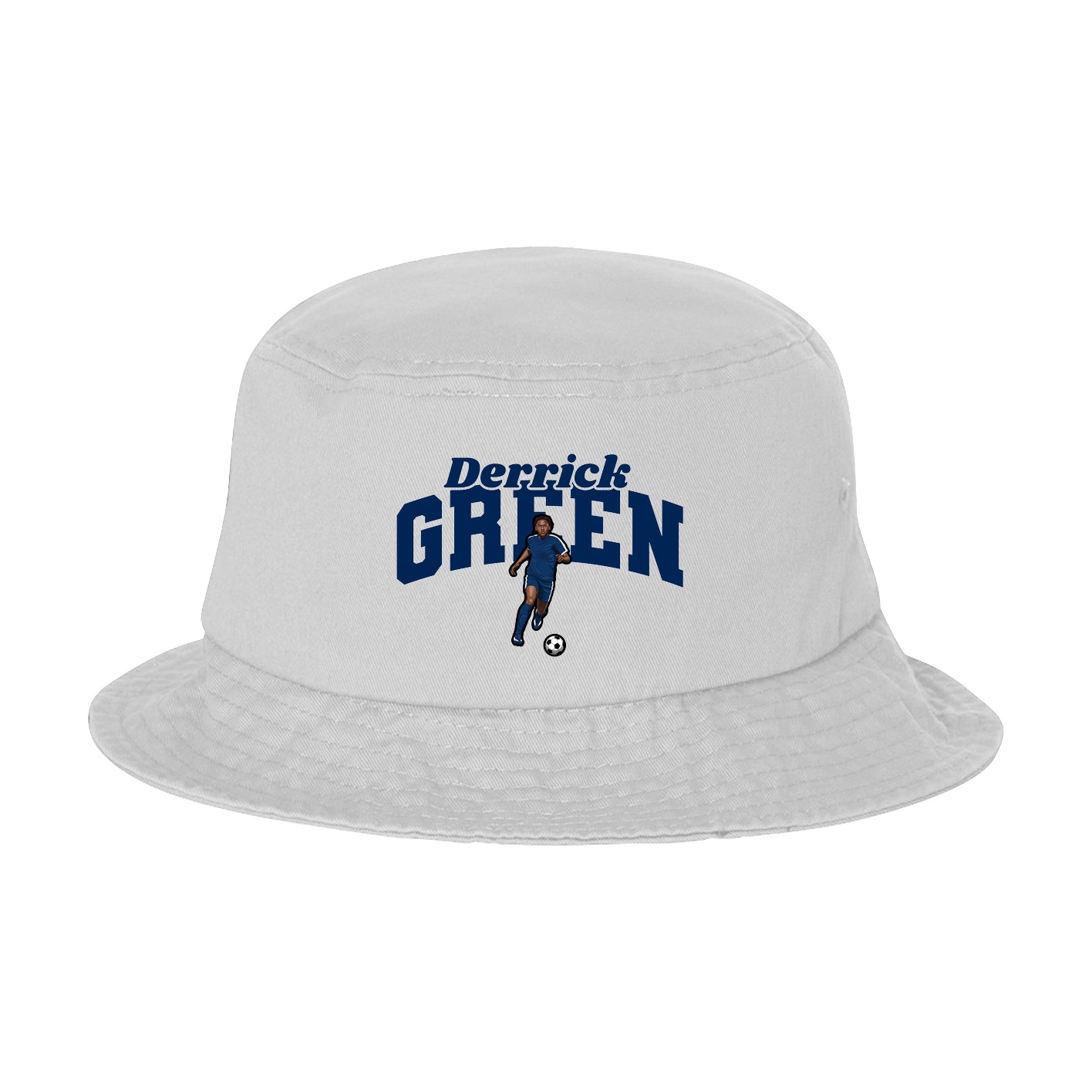Bucket Cap — Signature Arch in White