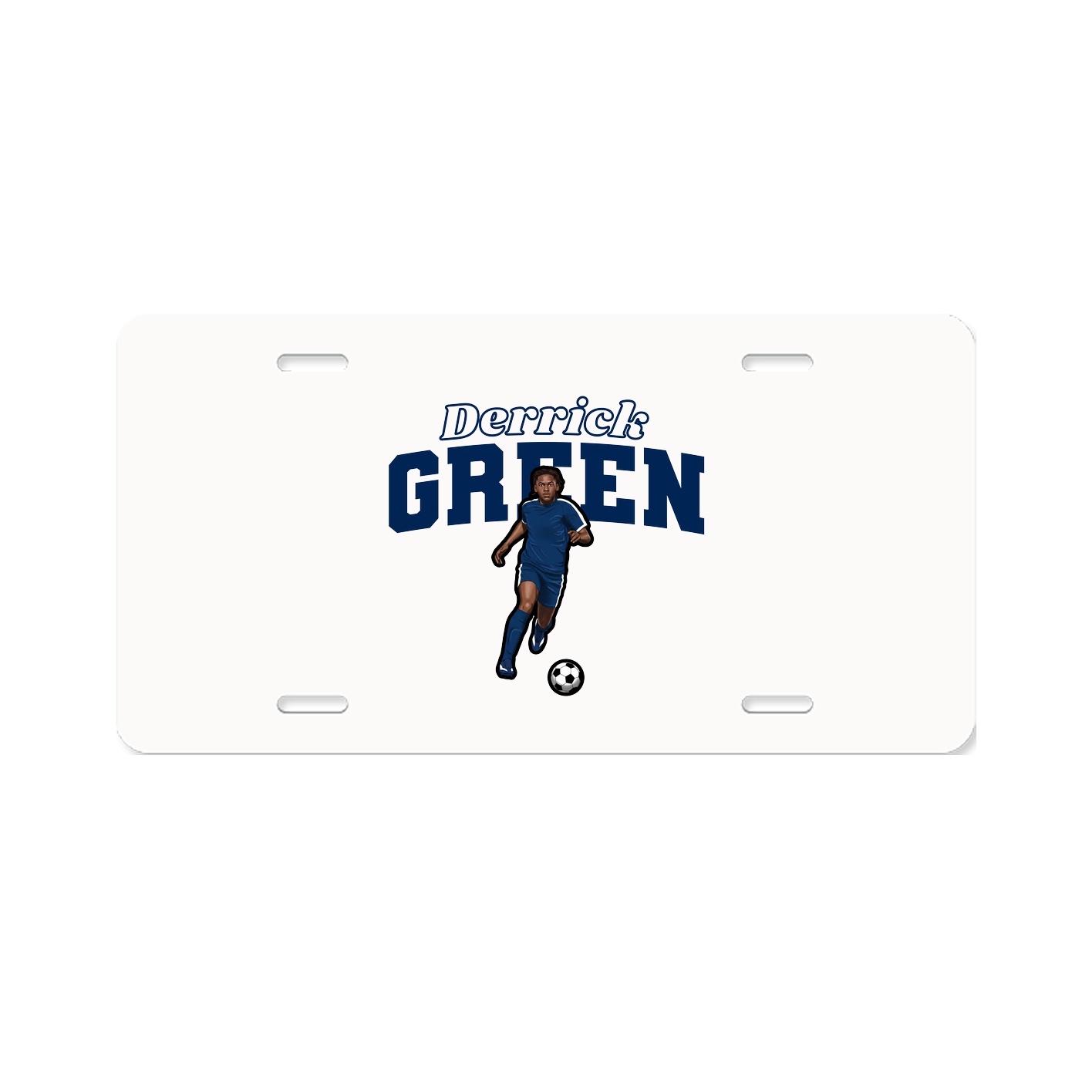 License Plate — Name Arch in Classic