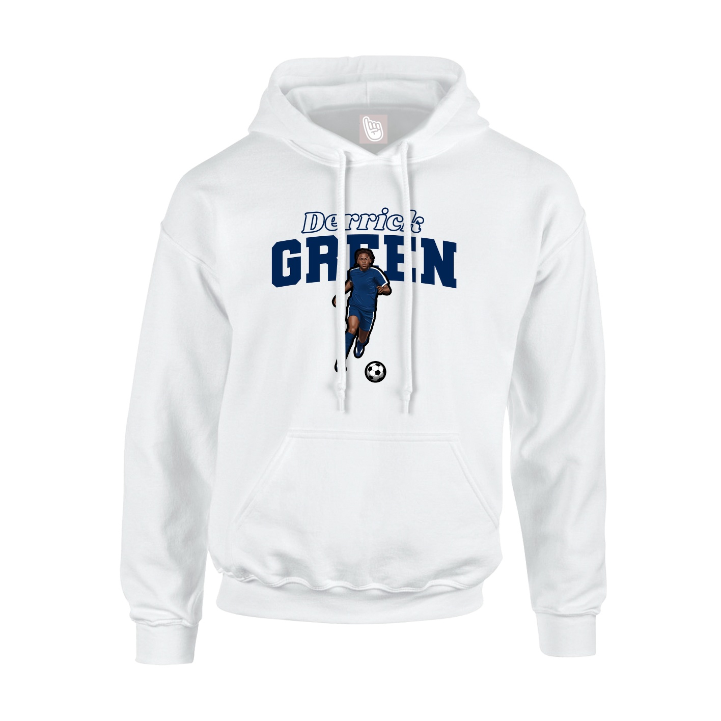 Hoodie — Name Arch in White