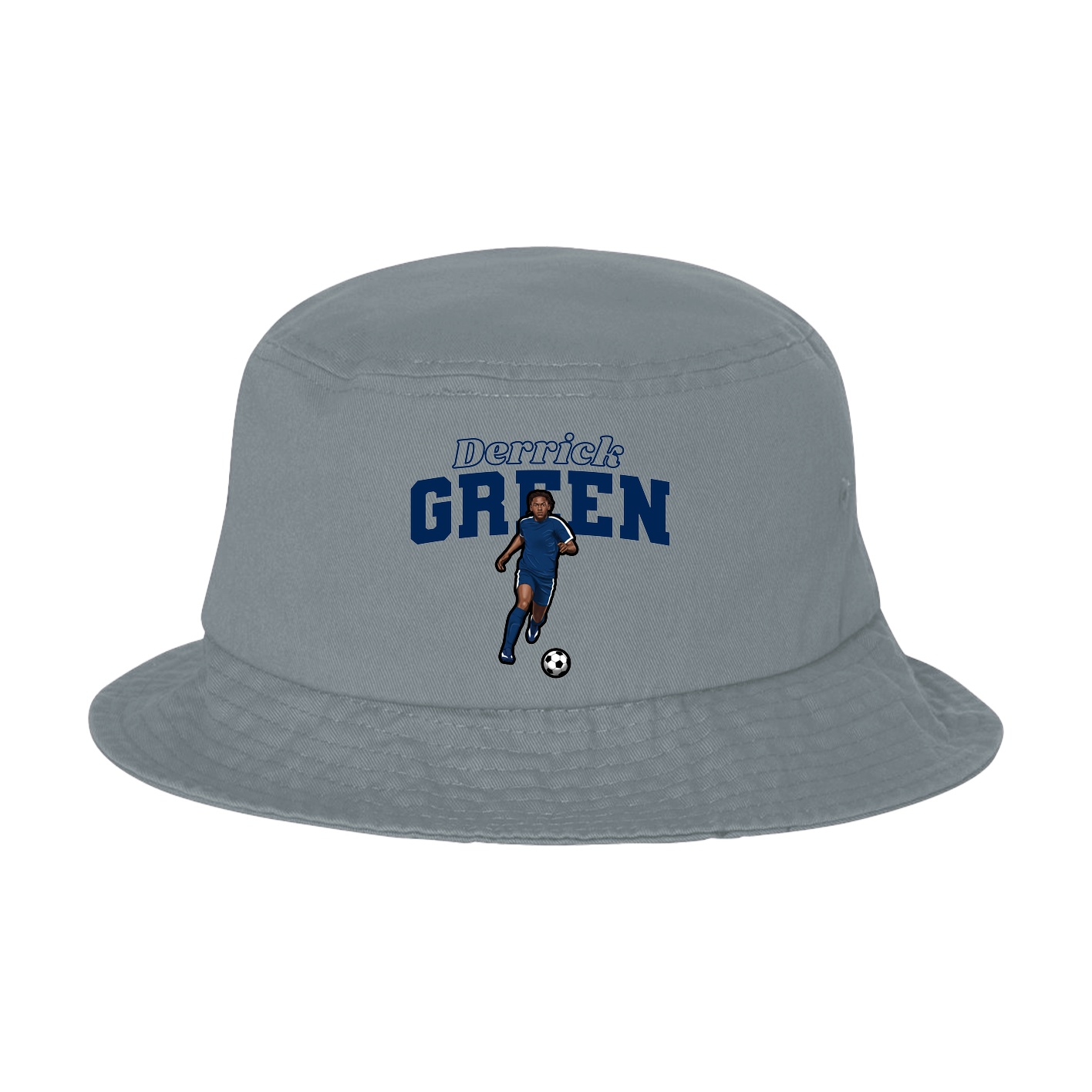 Bucket Cap — Name Arch in Grey