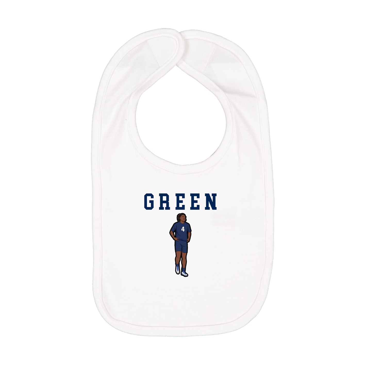 Infant Bib — Shirsey in White