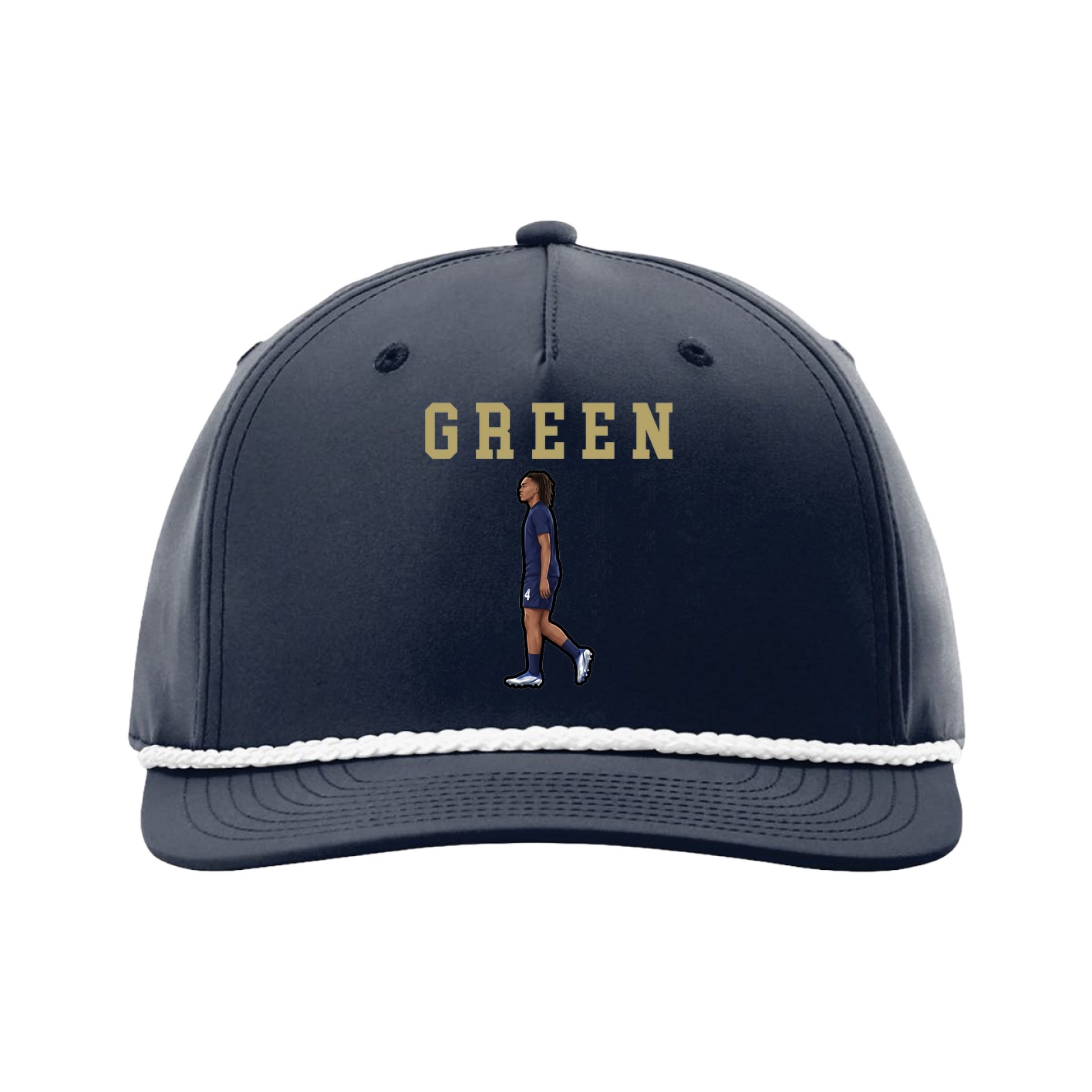 Five-Panel Classic Rope Cap — Shirsey in Navy