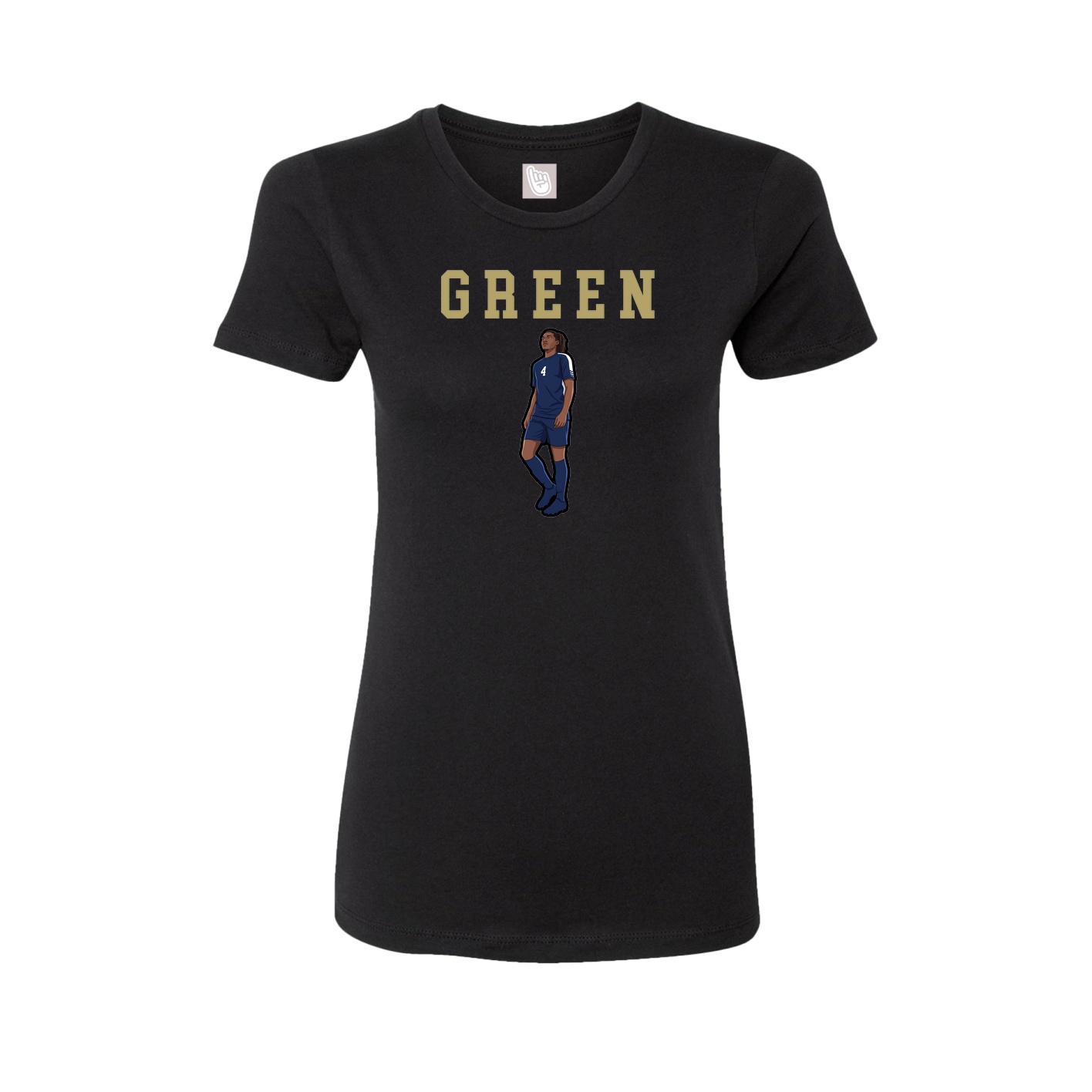 Fitted Women's Tee — Shirsey in Black