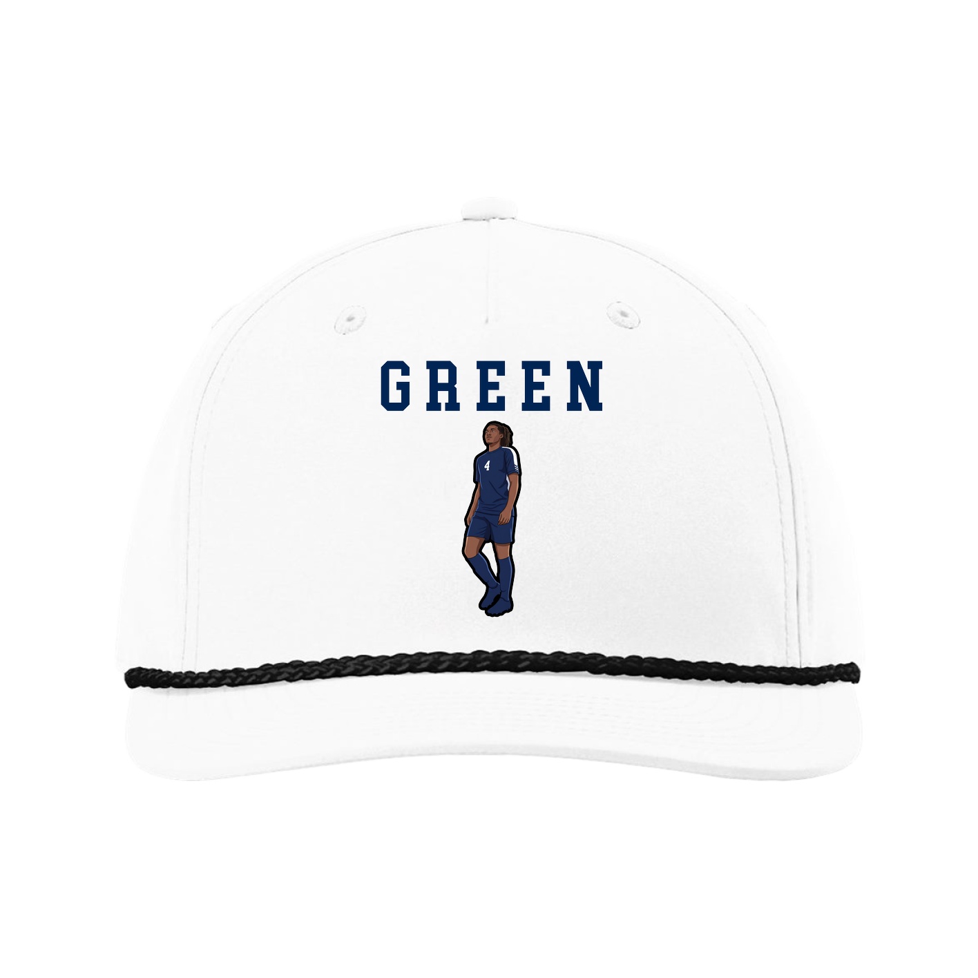 Five-Panel Classic Rope Cap — Shirsey in White